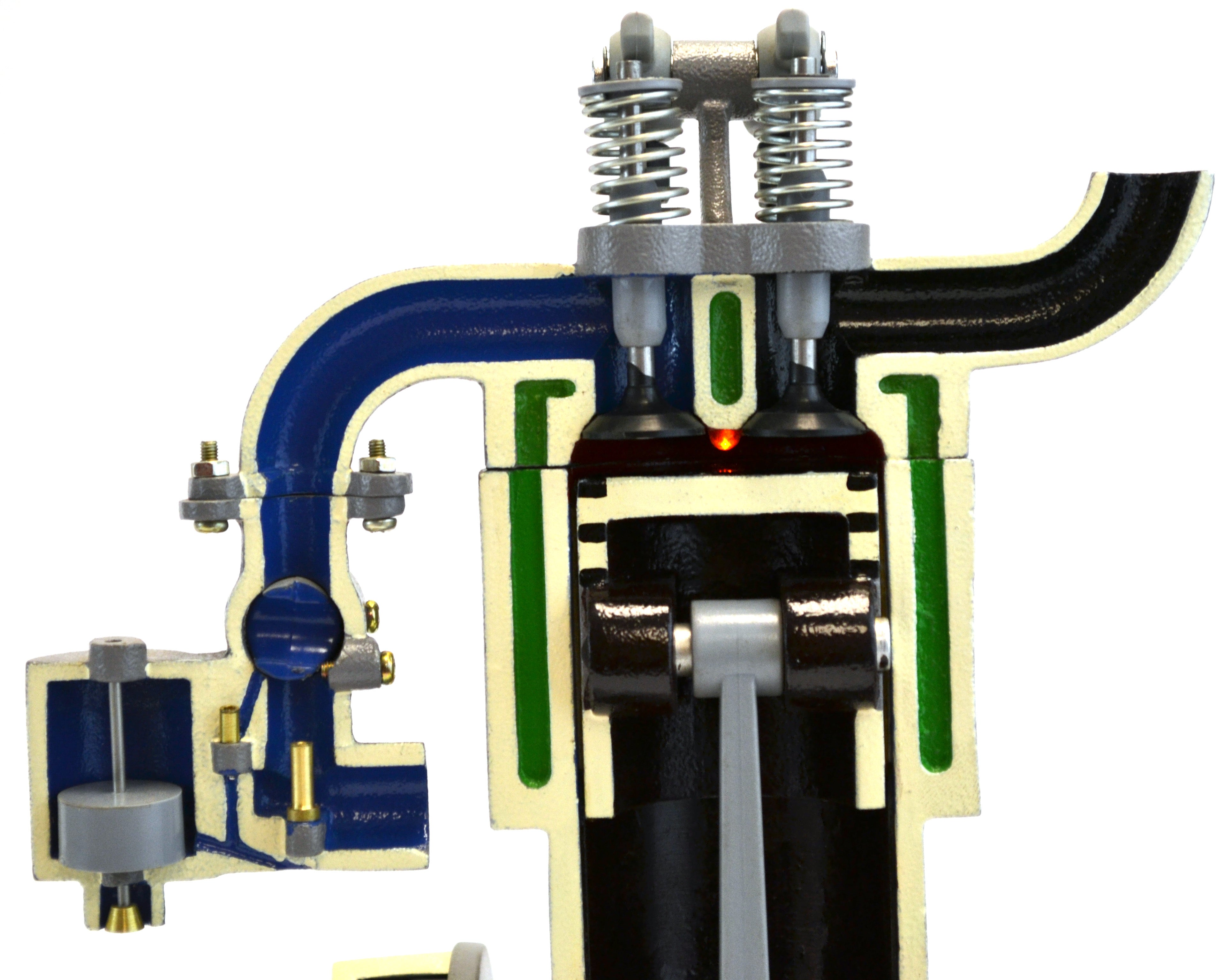 4-Stroke Gasoline Hand-Crank Engine Model, 13.75"