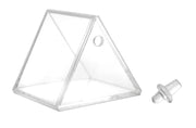 Hollow Acrylic Prism with Stopper, 2"