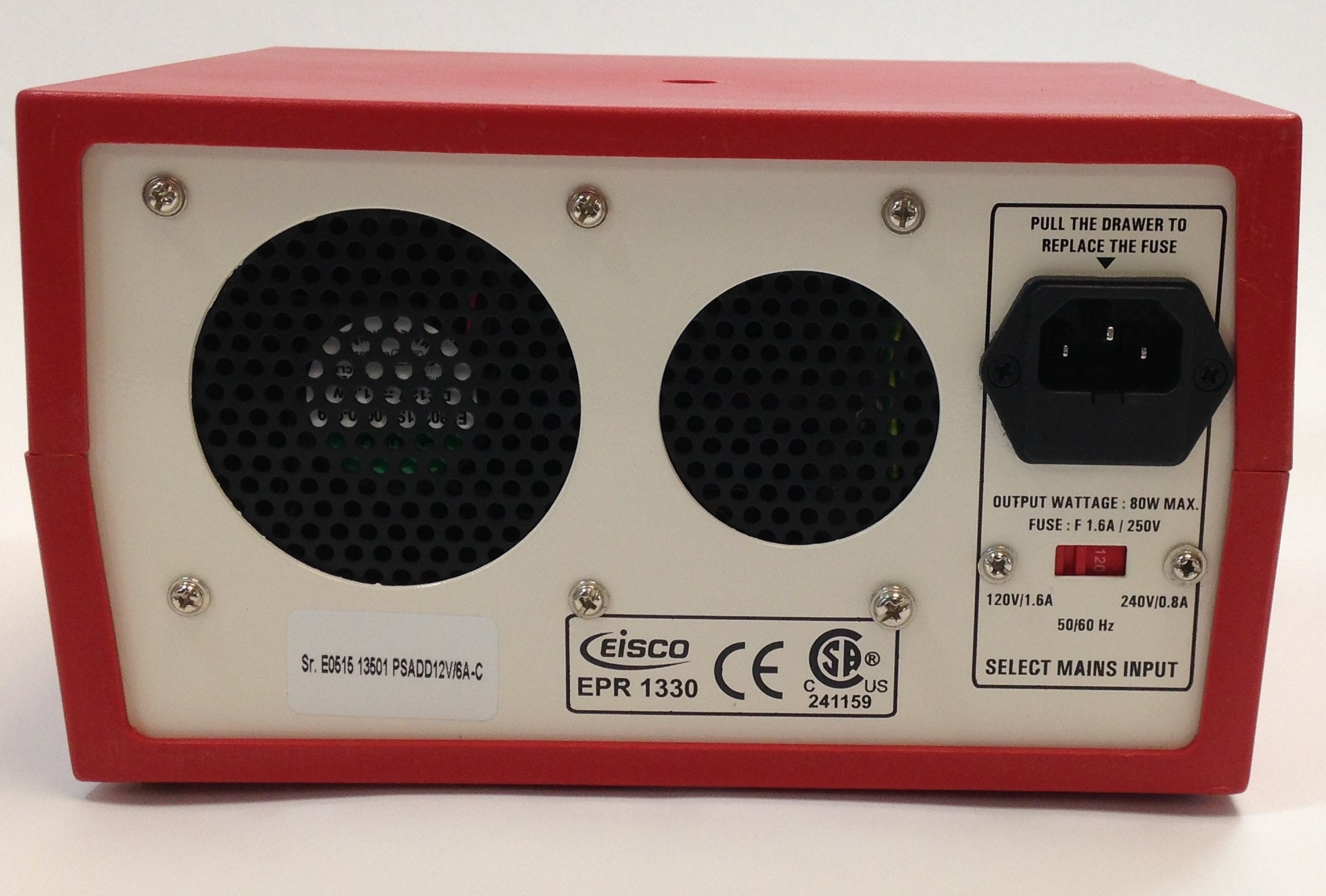 Low Voltage AC/DC Dual-Output Power Supply, 12V 6A Combined