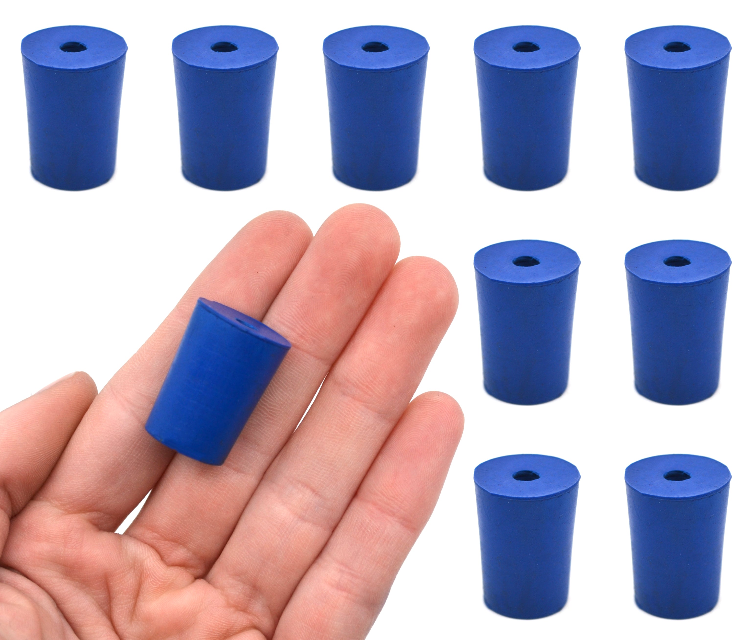 Neoprene Stopper with 1 Hole, 10-Pack