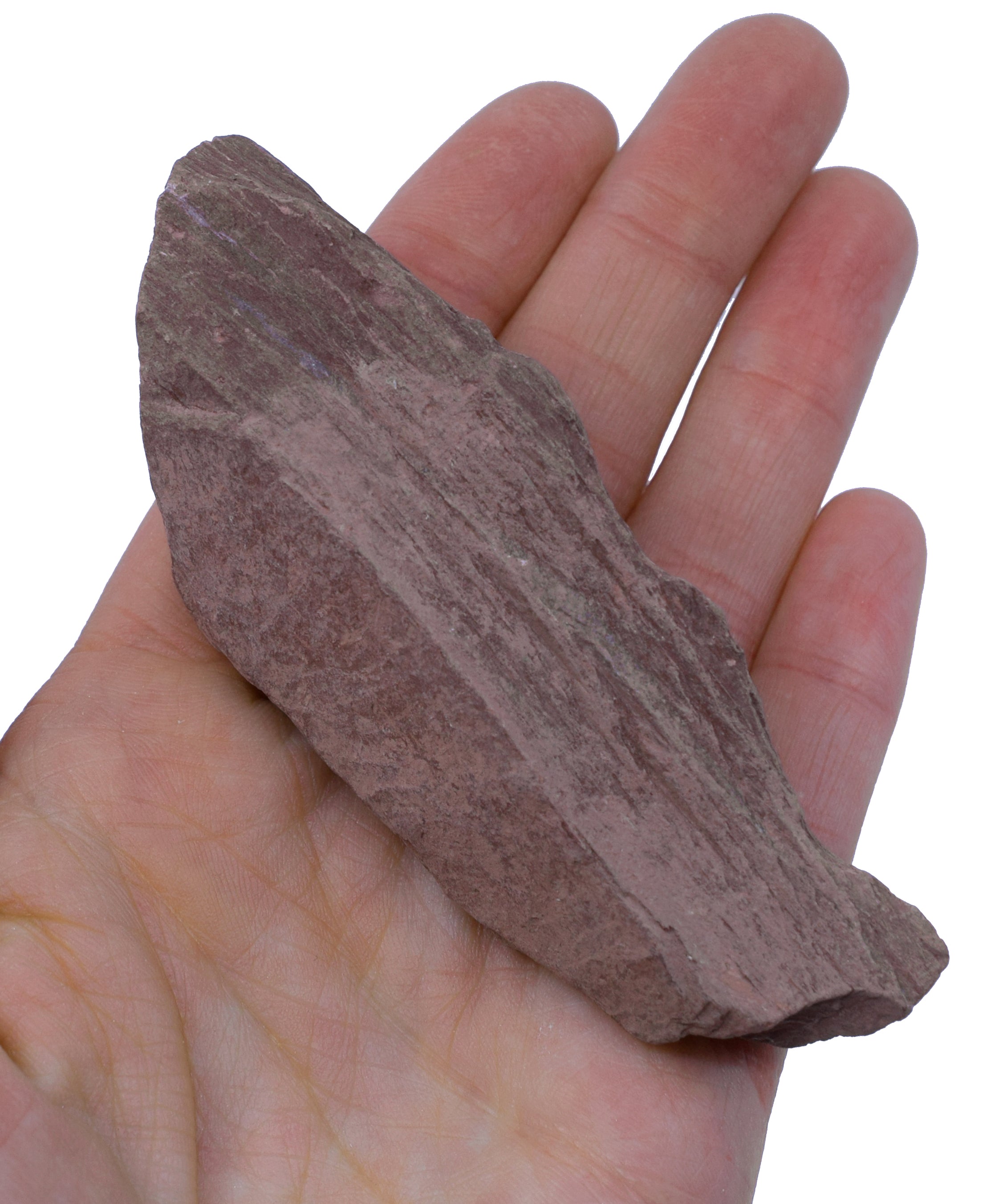 Raw Red Slate Metamorphic Rock Hand Sample, Approx 3 inch