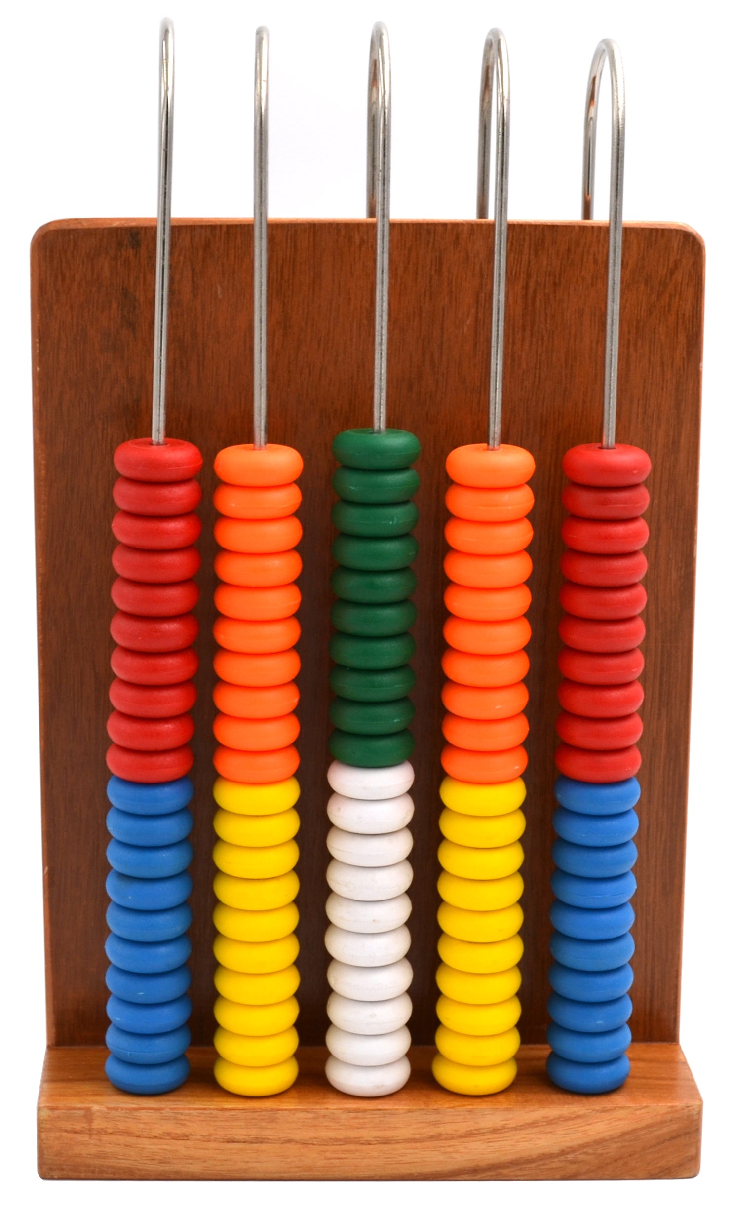 Wooden Frame Abacus, 5 Steel Wires