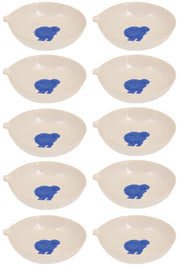 Round Form Borosilicate Glass Evaporating Dish with Spout, 10-Pack