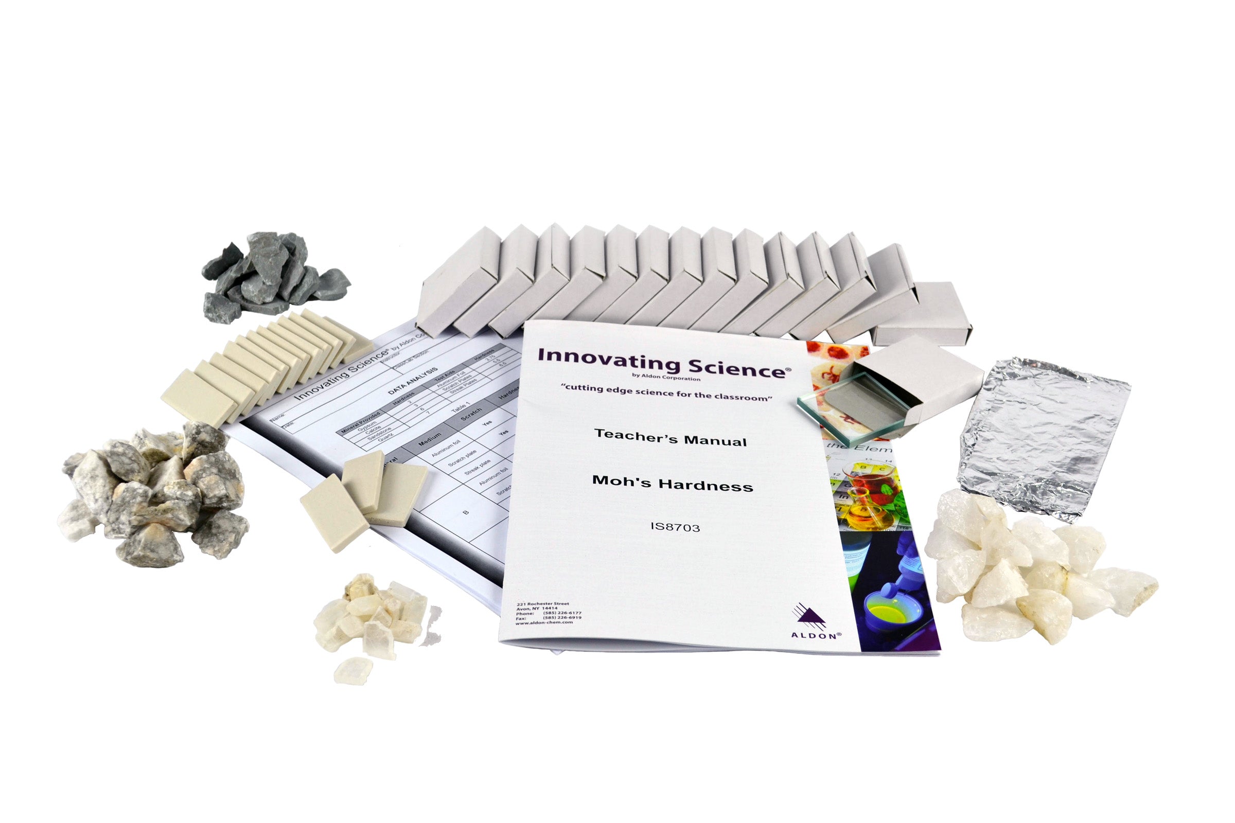 Earth Science Mohs Hardness Kit for 15 Student Groups
