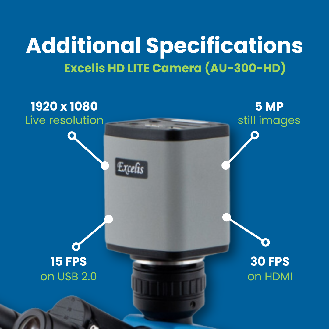 Accu-Scope Digital Compound Microscope with HD Camera, EXC-103-HD, 40-1000X