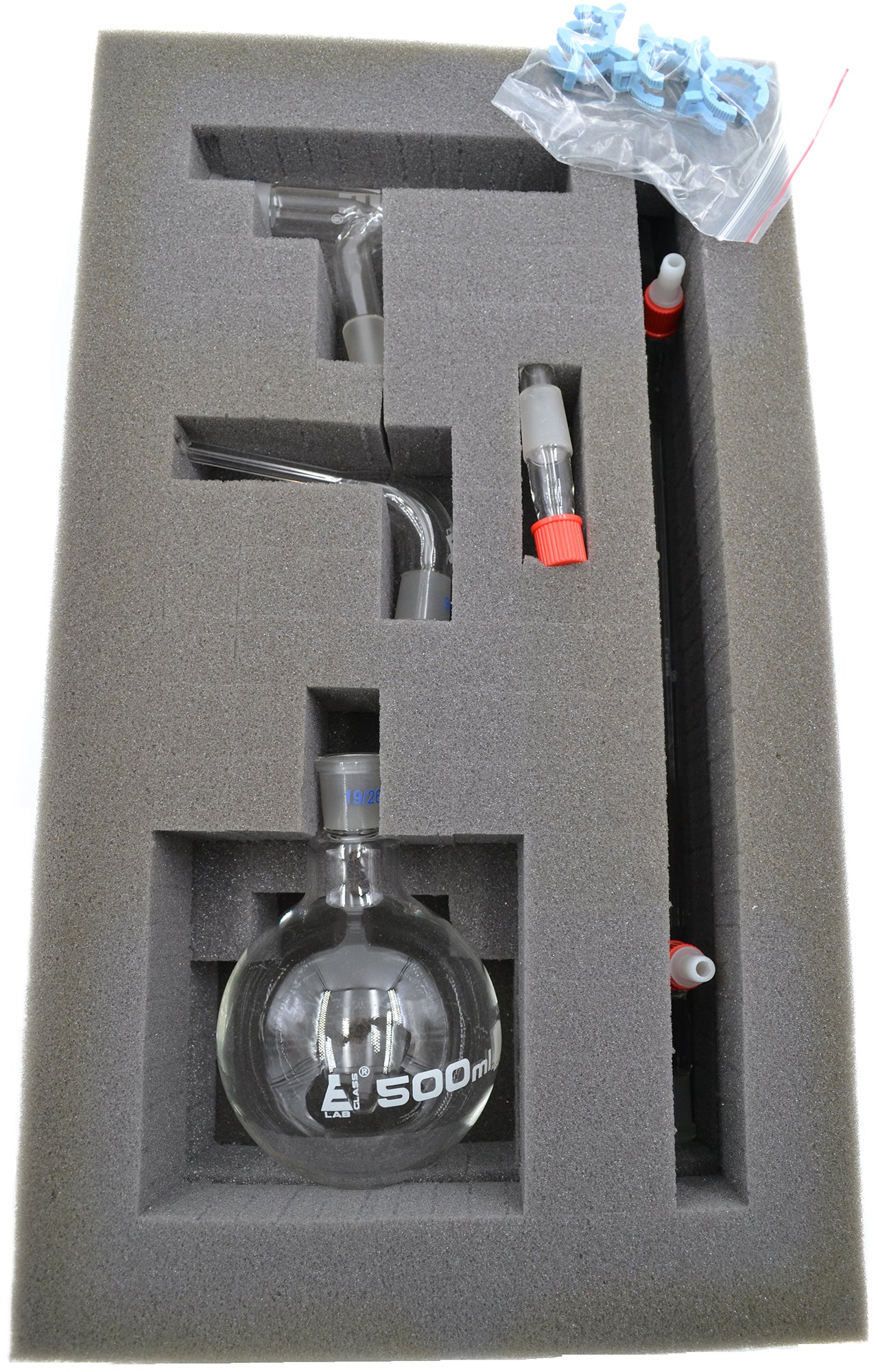 Simple Distillation Apparatus with Still Head, Condenser and Receiver Adapter, Borosilicate Glass