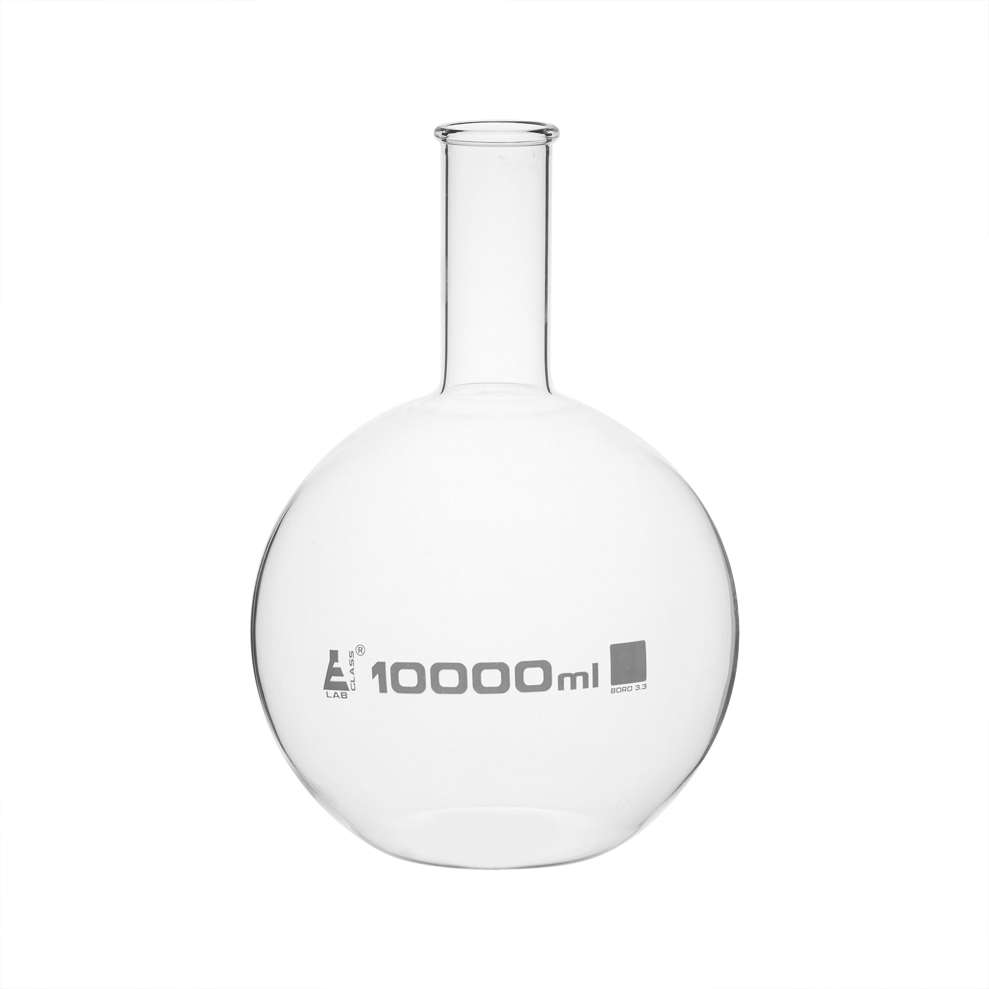 Florence Flat Bottom Borosilicate Glass Boiling Flask with Beaded Rim