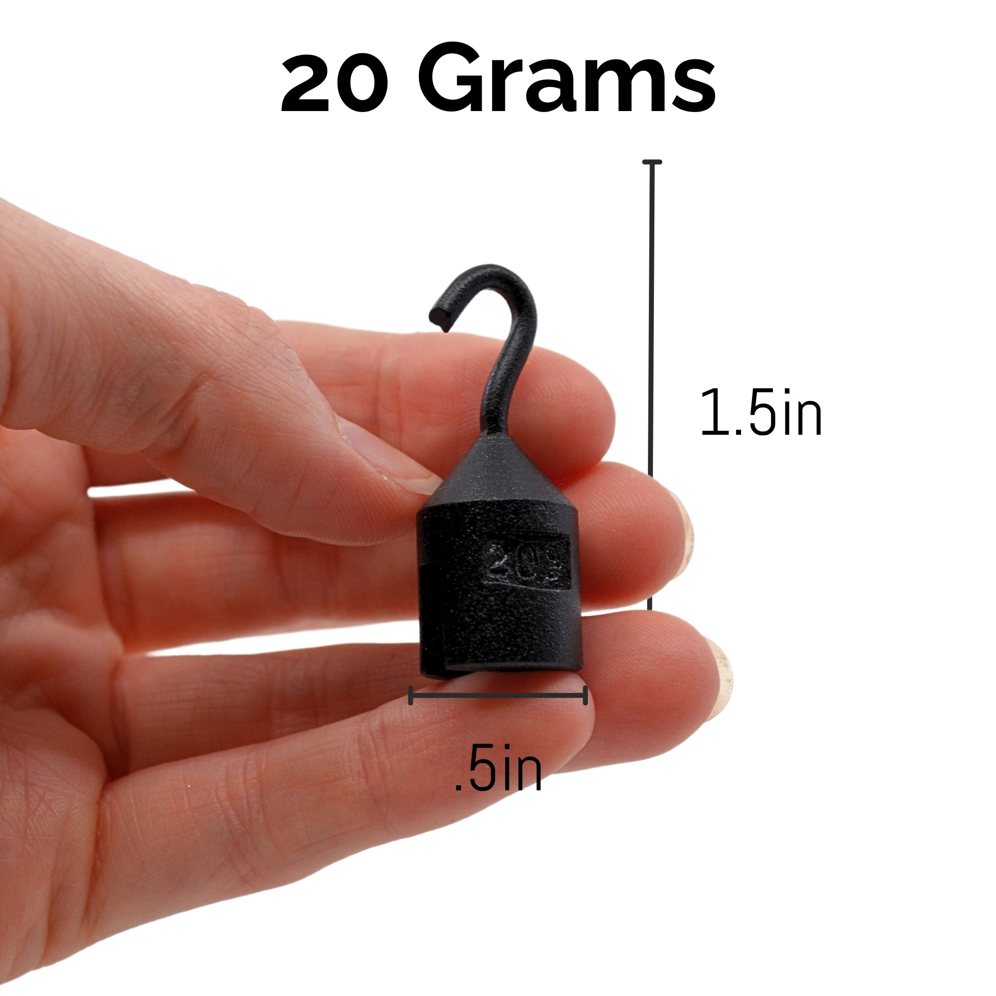 20g Iron Cylindrical Hooked Weight