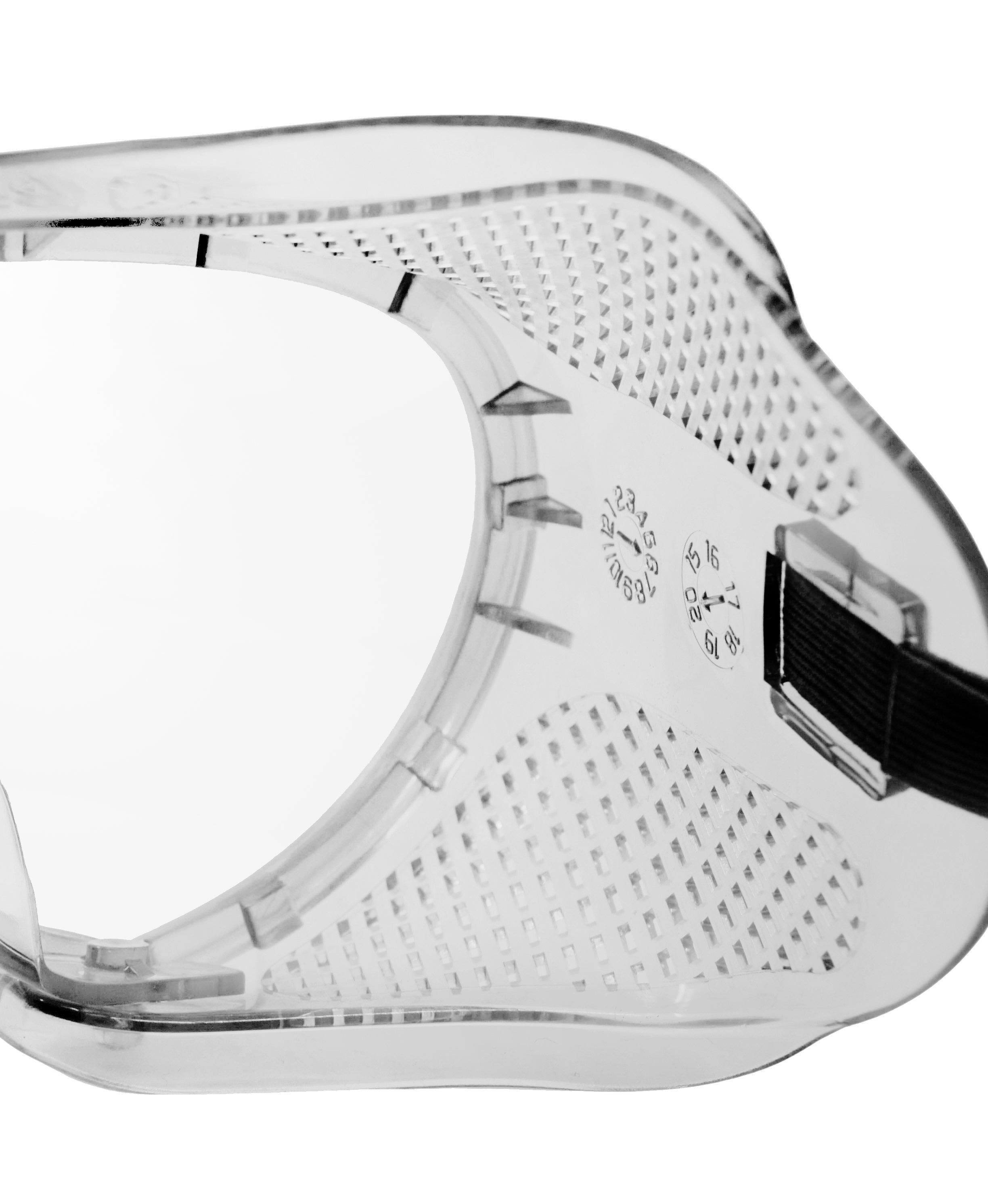 Clear Vented Safety Goggles with Universal Fit Strap
