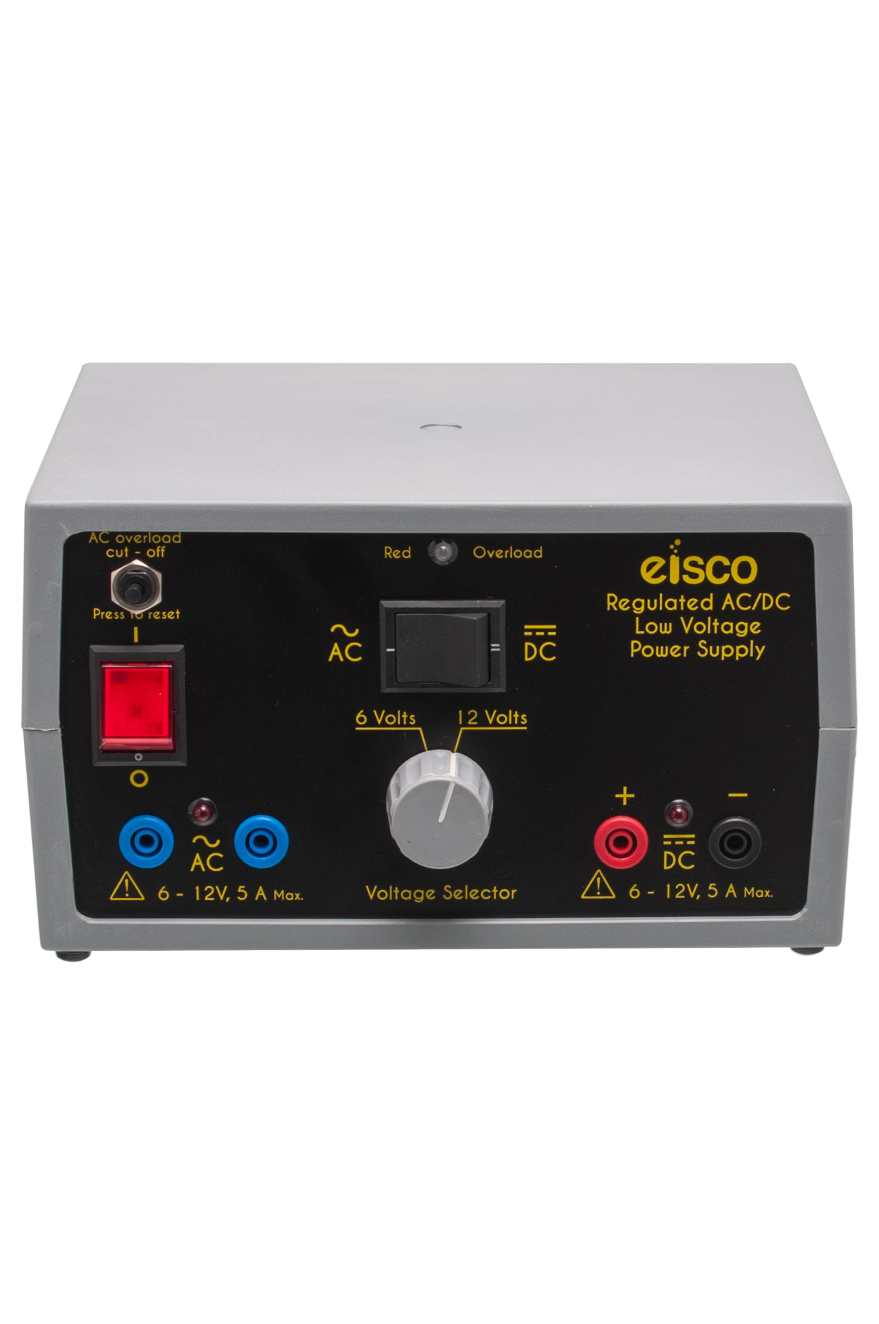 Regulated AC/DC Power Supply, 6V/12V 5A