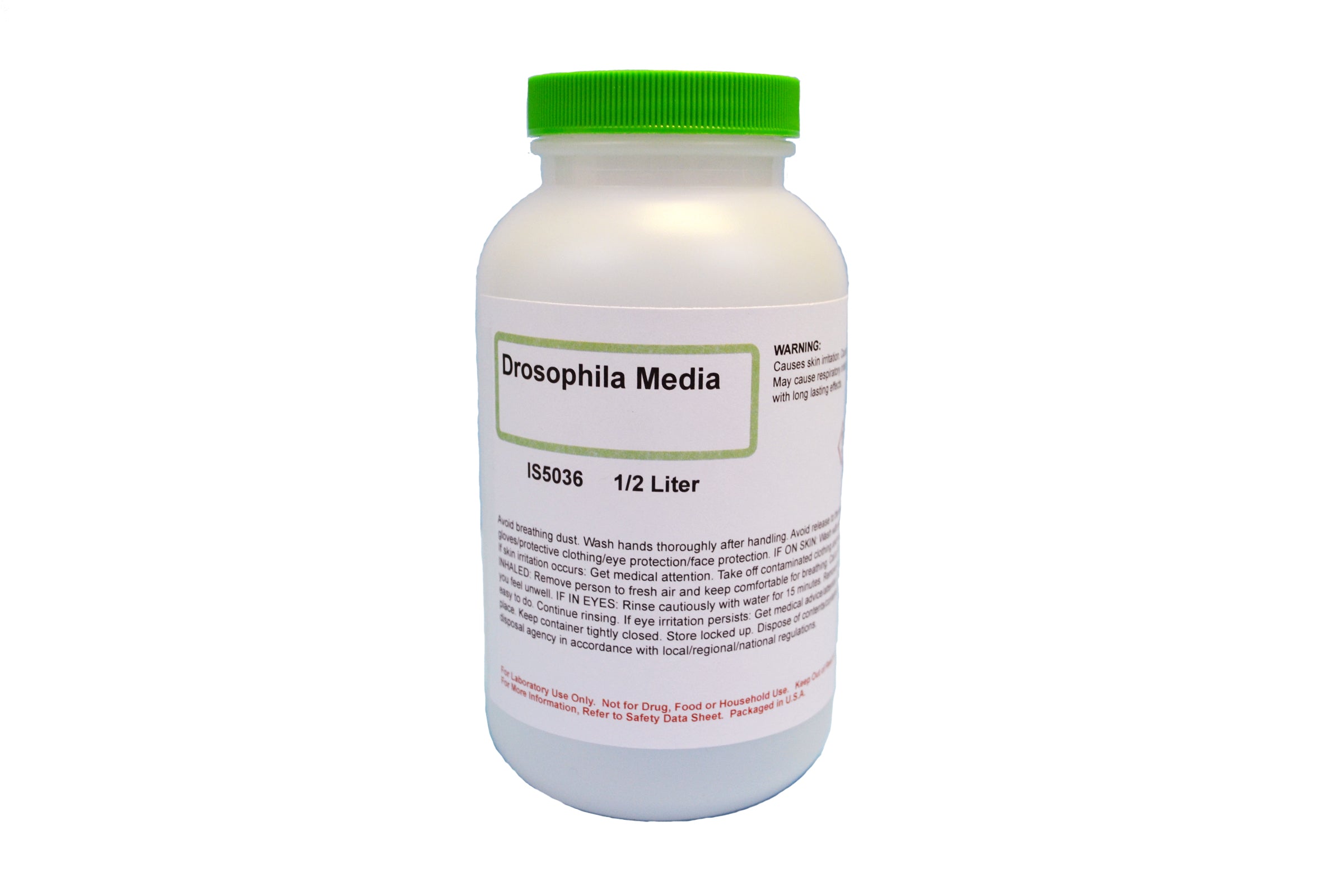 Instant White Drosophila Medium for Fruit Fly Cultivation, 500mL Makes 30-40 Cultures