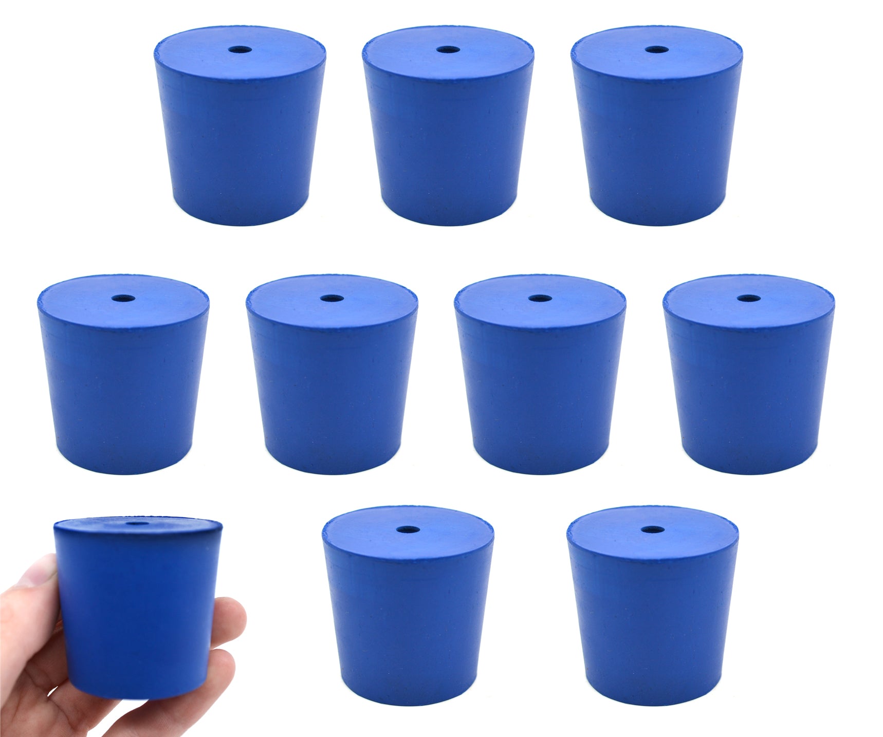 Neoprene Stopper with 1 Hole, 10-Pack