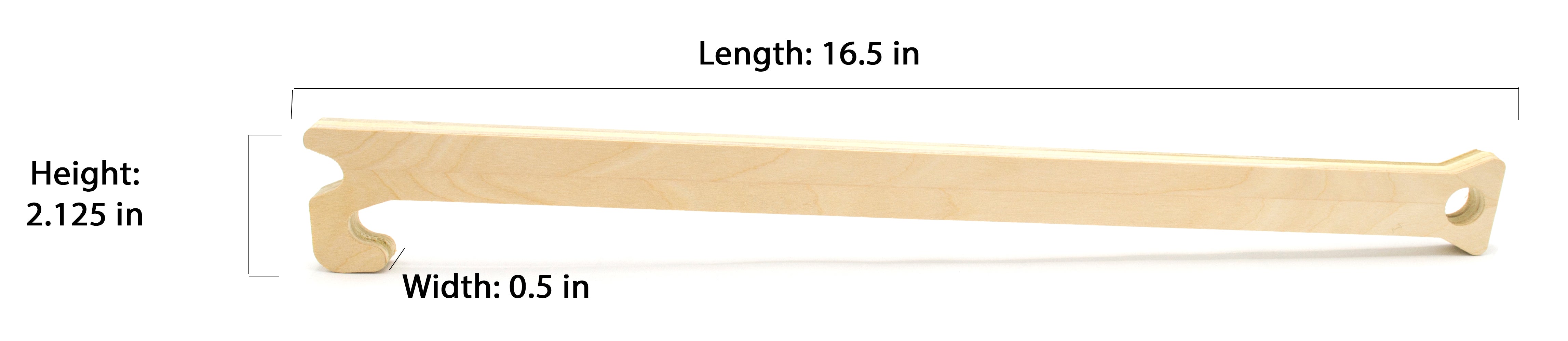Unfinished Wooden Oven Rack Push Puller for Baking, 16.5 x 2.125 inch