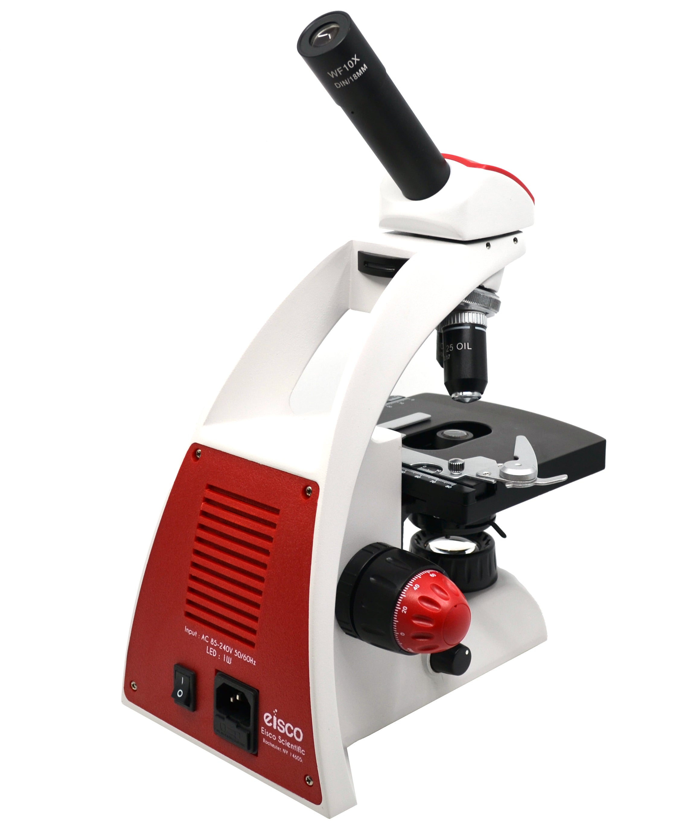 Premium Advanced Monocular Microscope with Color-Coded DIN Objectives