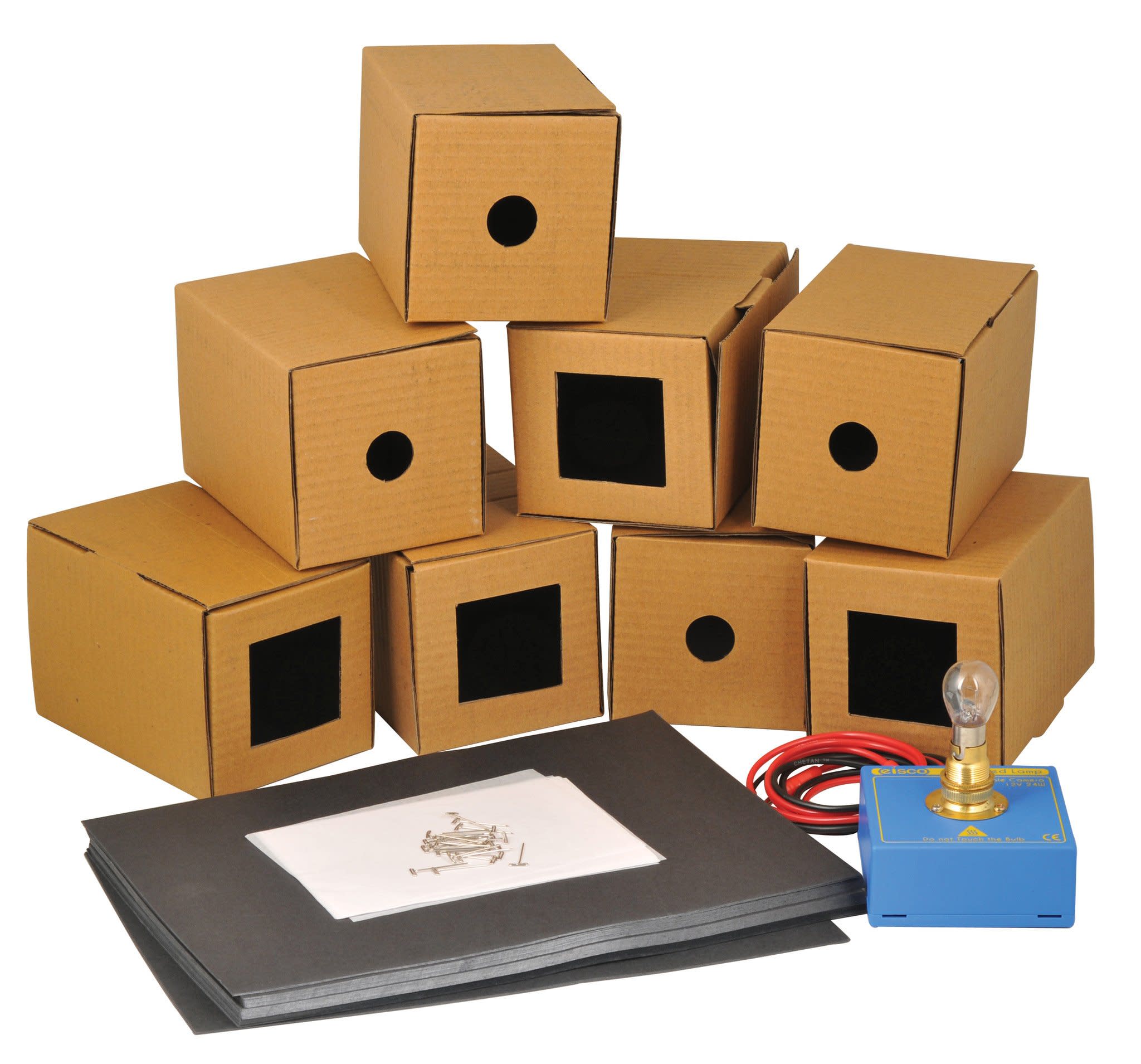 8-Box Pinhole Camera Demonstration Kit