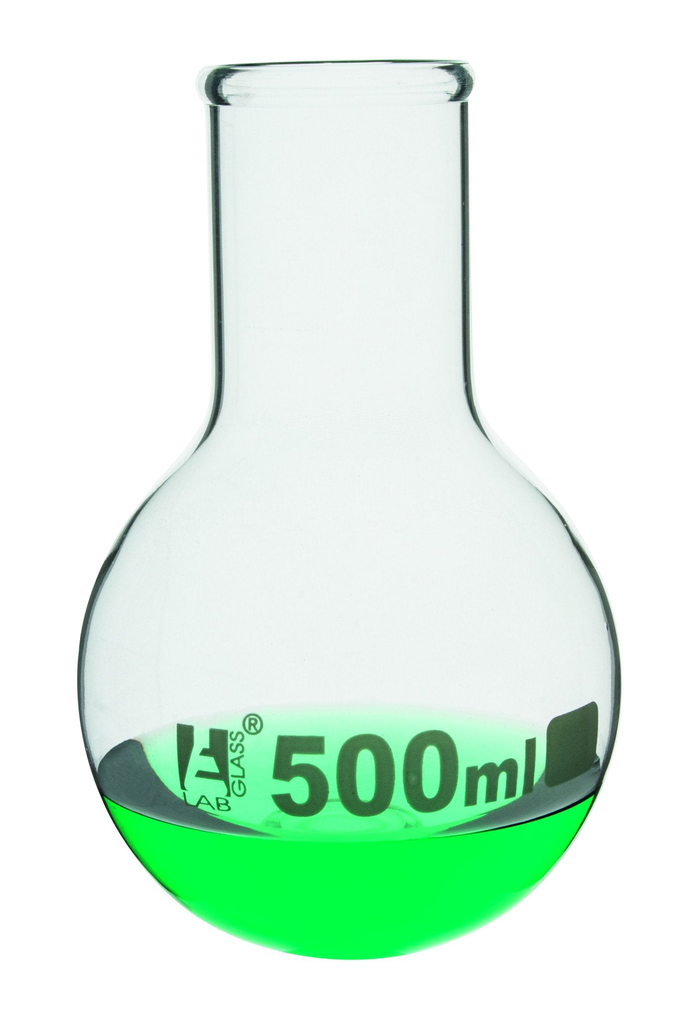 Round Bottom Wide Neck Borosilicate Glass Boiling Flask with Beaded Rim