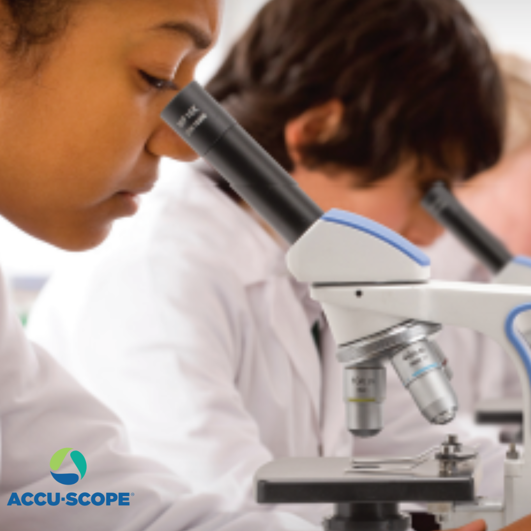 Accu-Scope Monocular Student Compound Microscope, EXM-150, 40-400X (Disc Diaphragm)