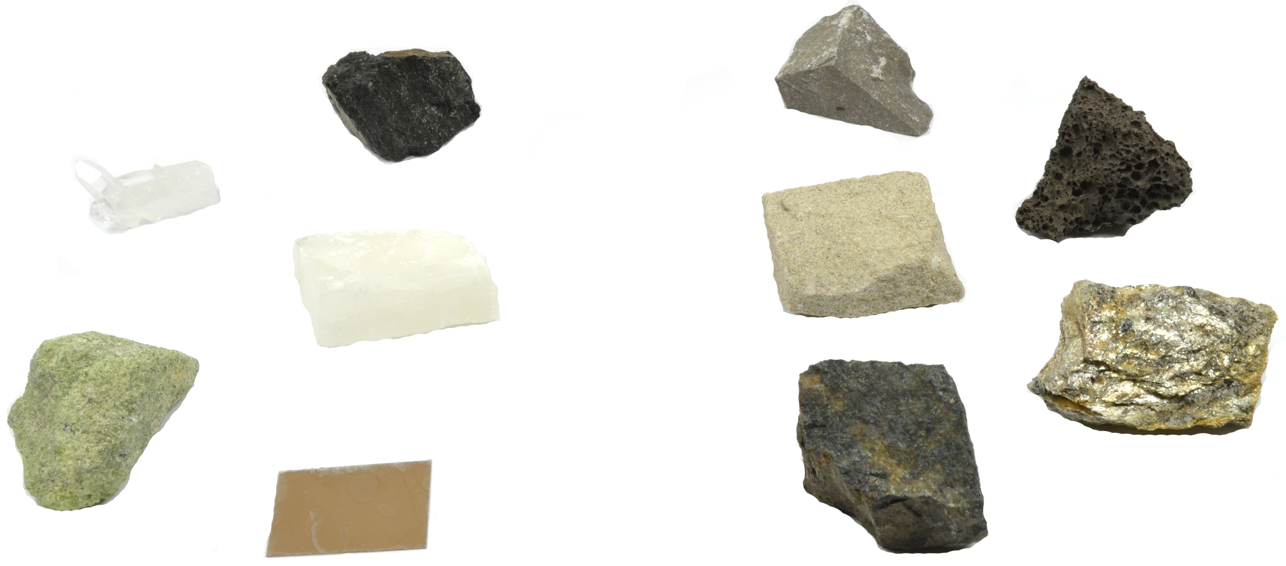 10-Piece Rock and Mineral Matching Game Specimen Set