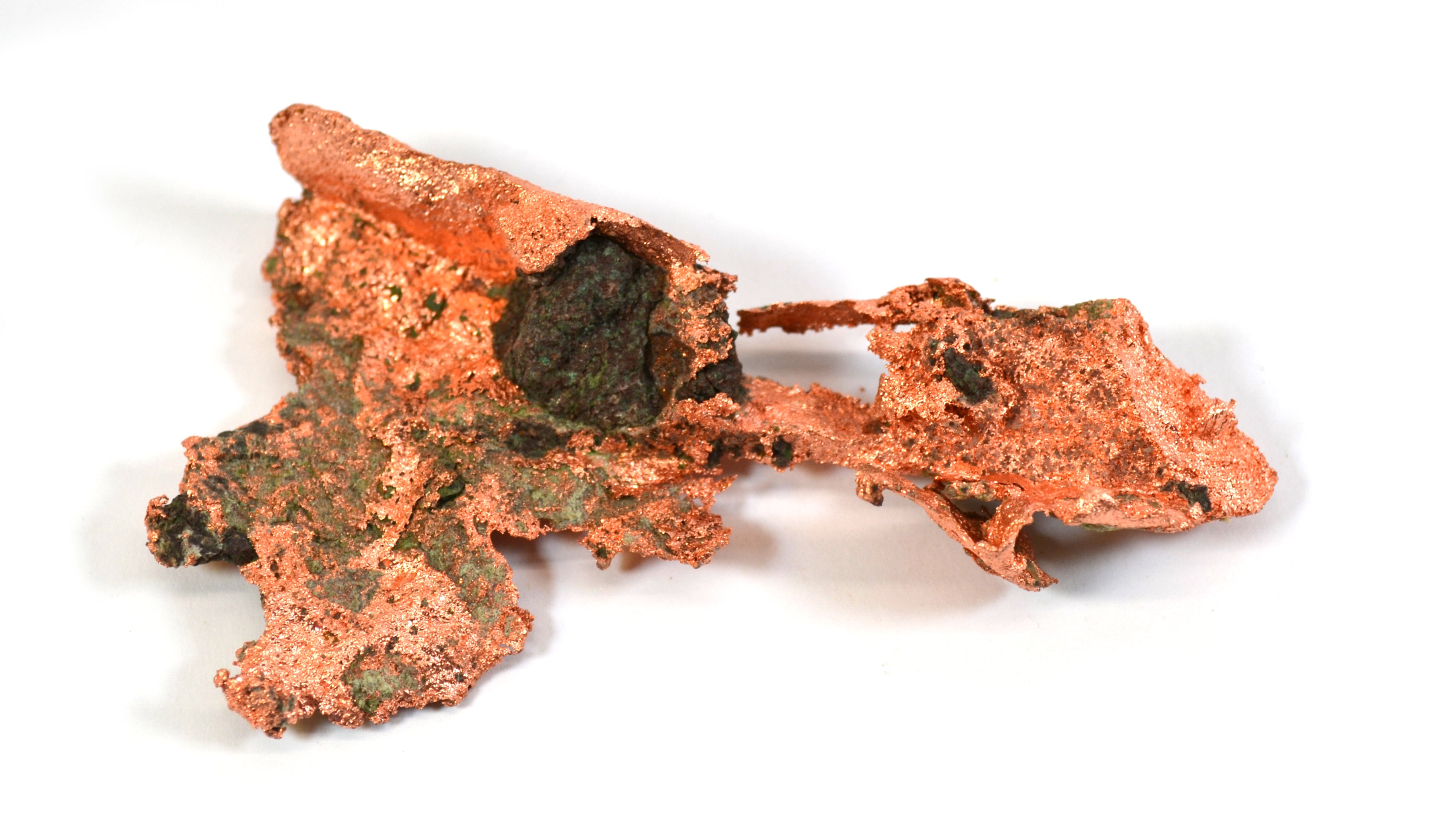 Native Copper Sample Specimen, Approx 3 inch