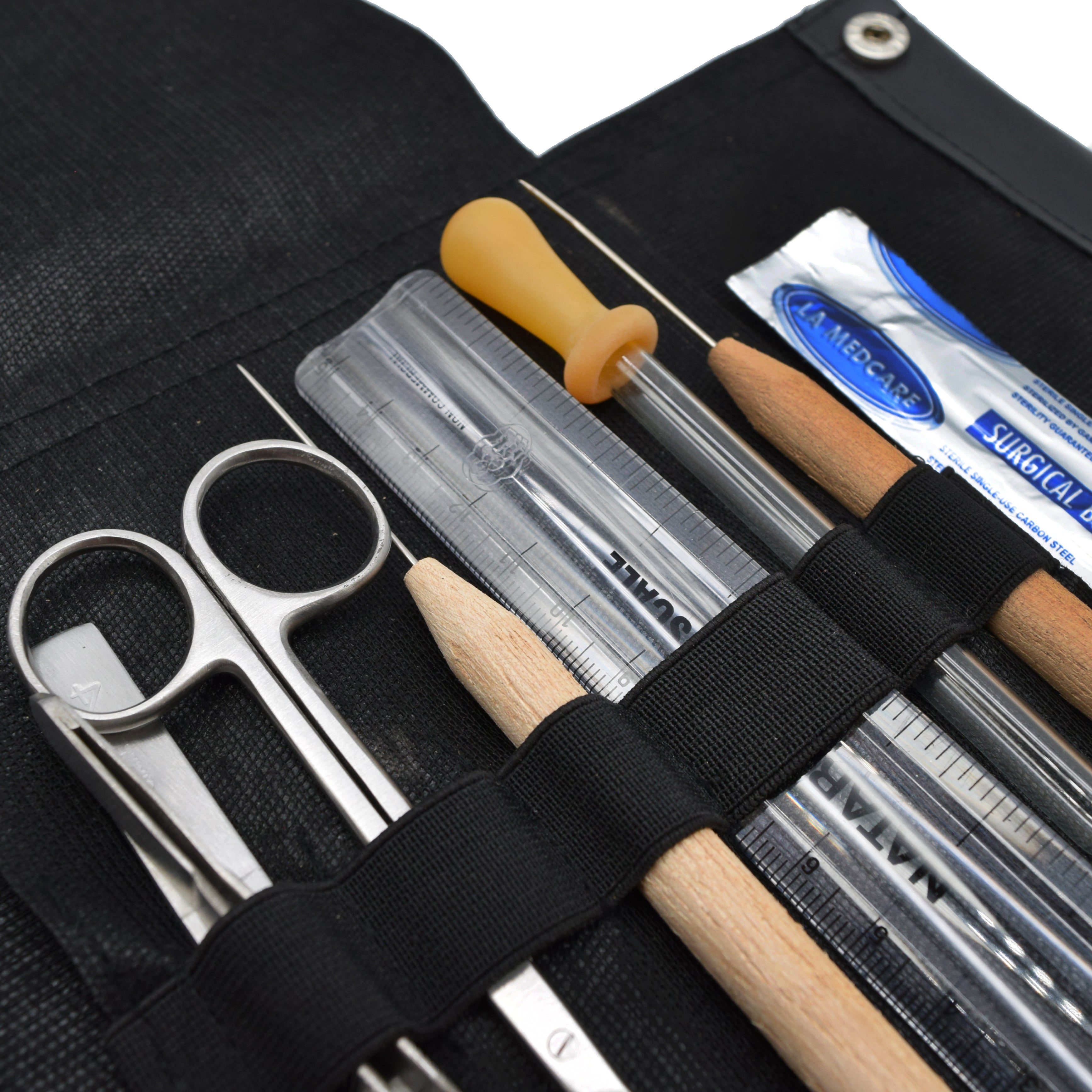 7-Piece Economy Dissection Kit, Stainless Steel with Leather Case