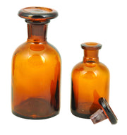 Narrow Neck Amber Borosilicate Glass Reagent Bottle