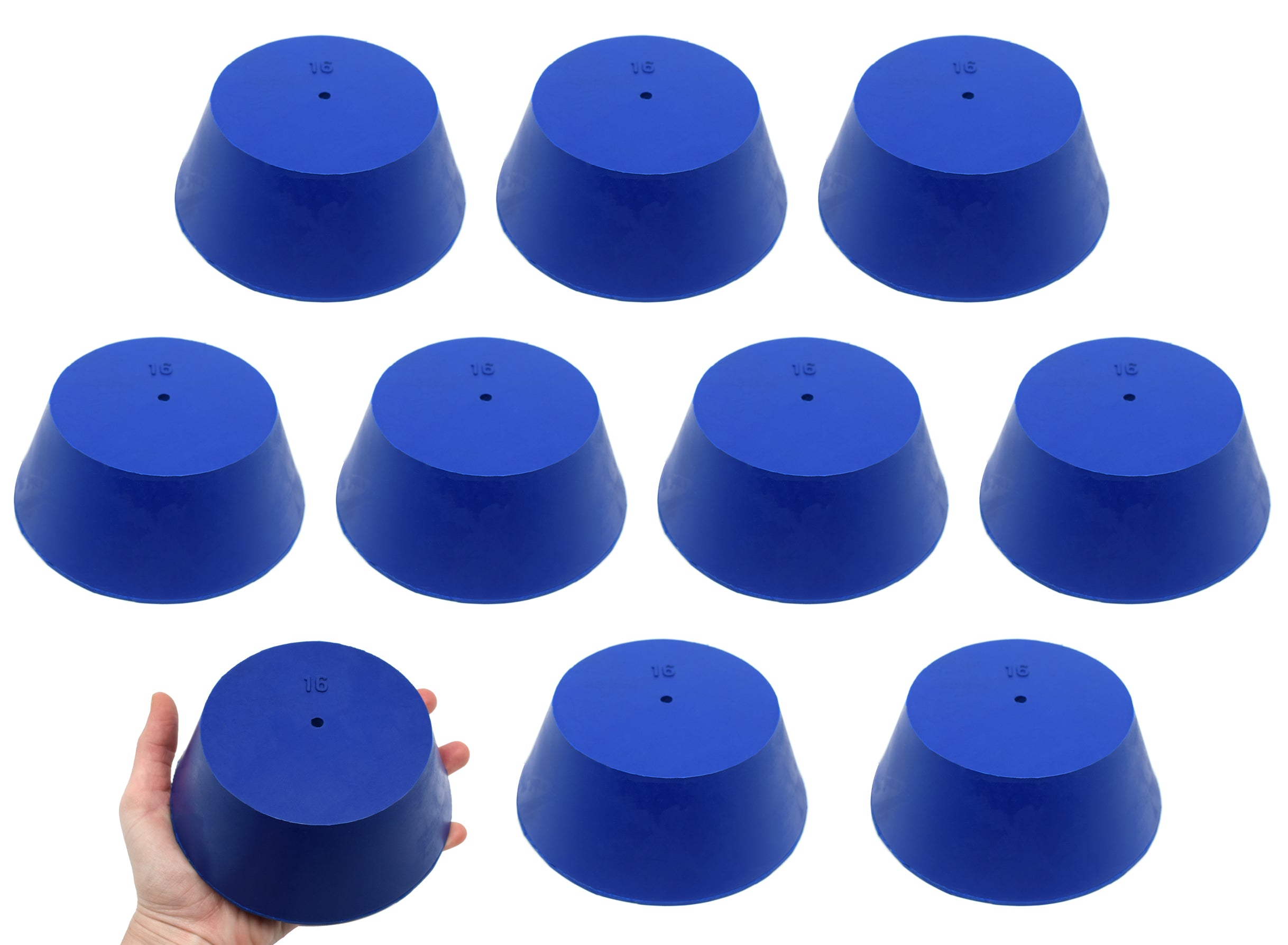 Neoprene Stopper with 1 Hole, 10-Pack
