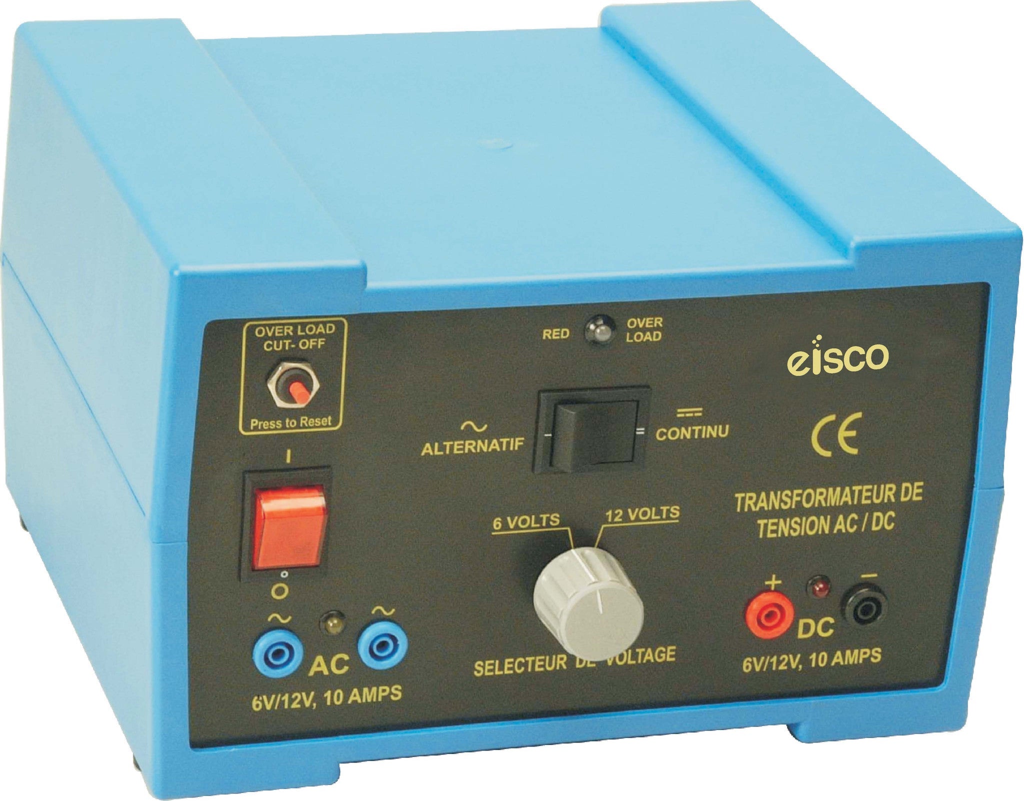 Regulated AC/DC Power Supply, 6V/12V 10A
