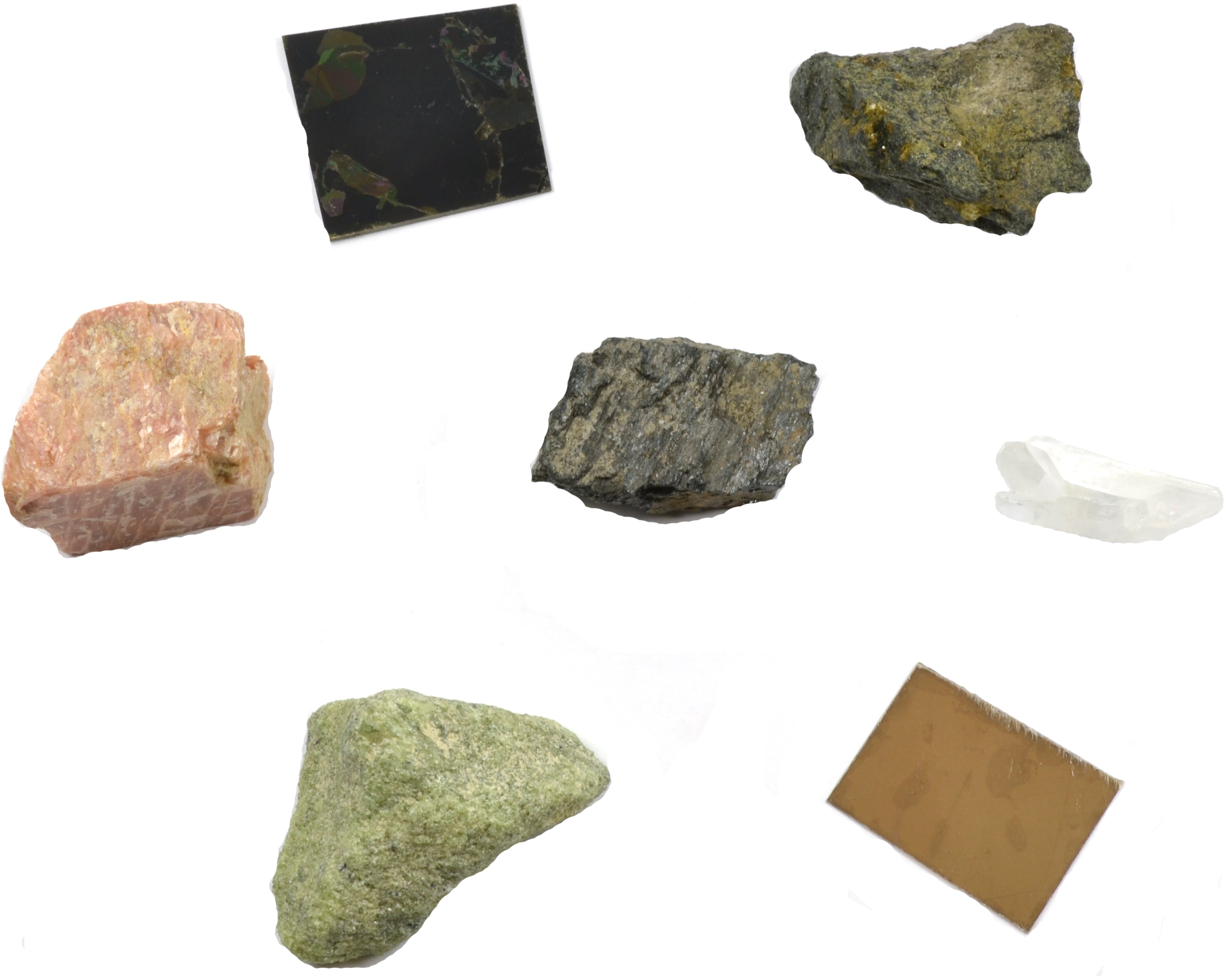 7-Piece Bowen's Reaction Series Mineral Specimen Set