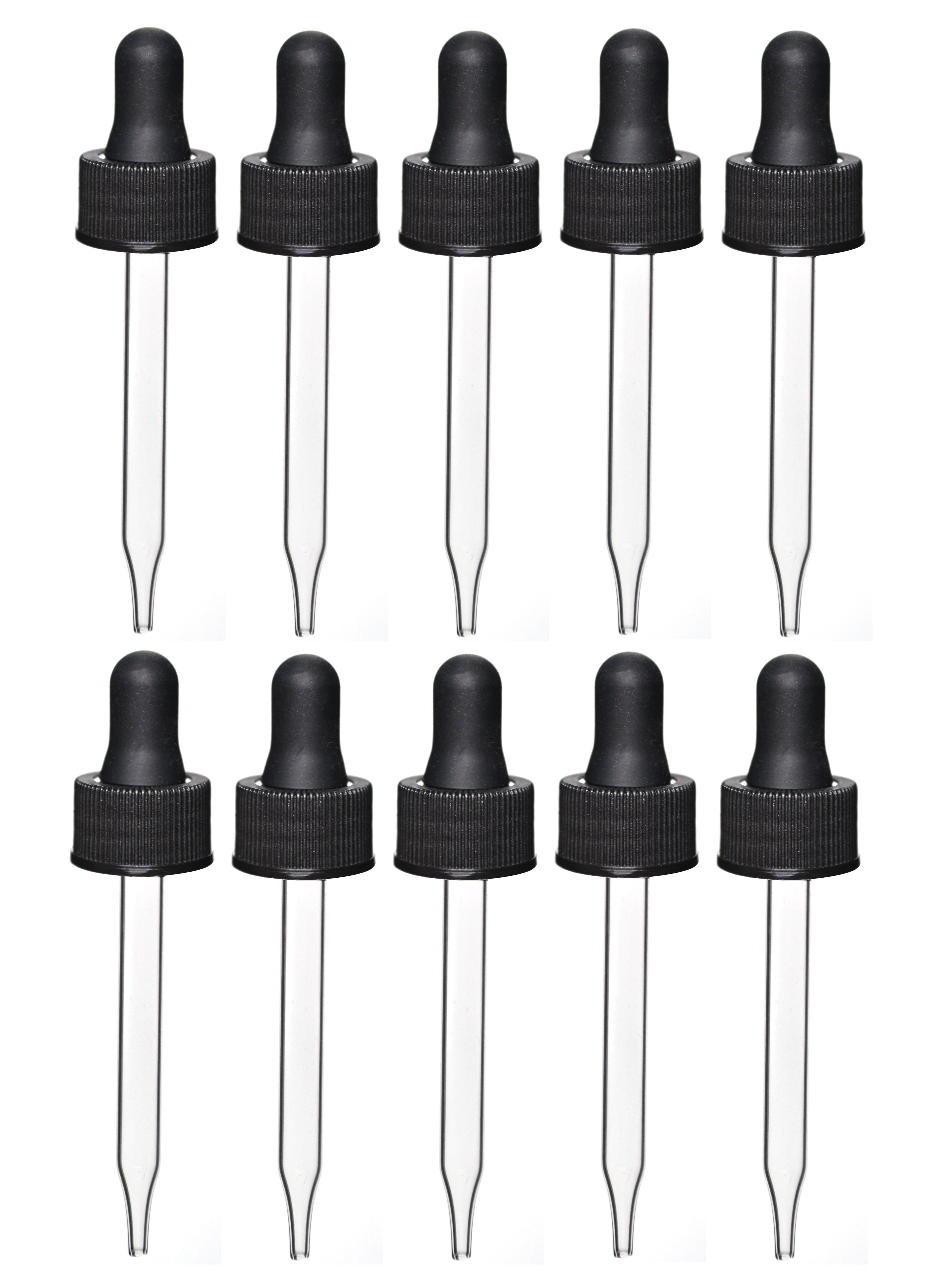 Glass Dropper with Screw Cap and Rubber Bulb, 1.5mL