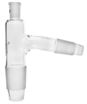 Plain Still Head with B14 Thermometer Socket, 34/35 Flask and 24/29 Condenser Cones, Borosilicate Glass