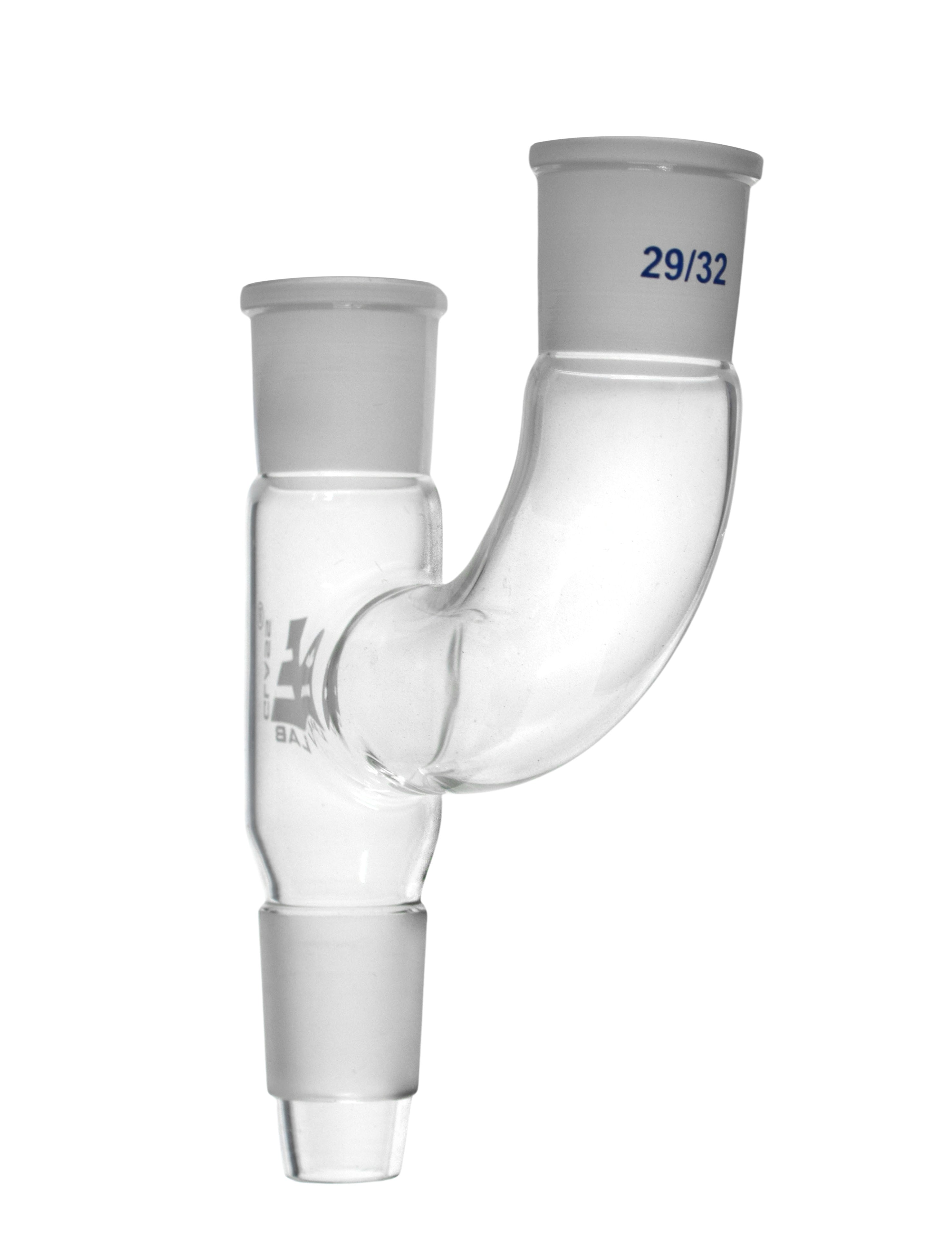 Two Parallel Necks Multiple Adapter, 29/32 Socket and 29/32 Cone, Borosilicate Glass