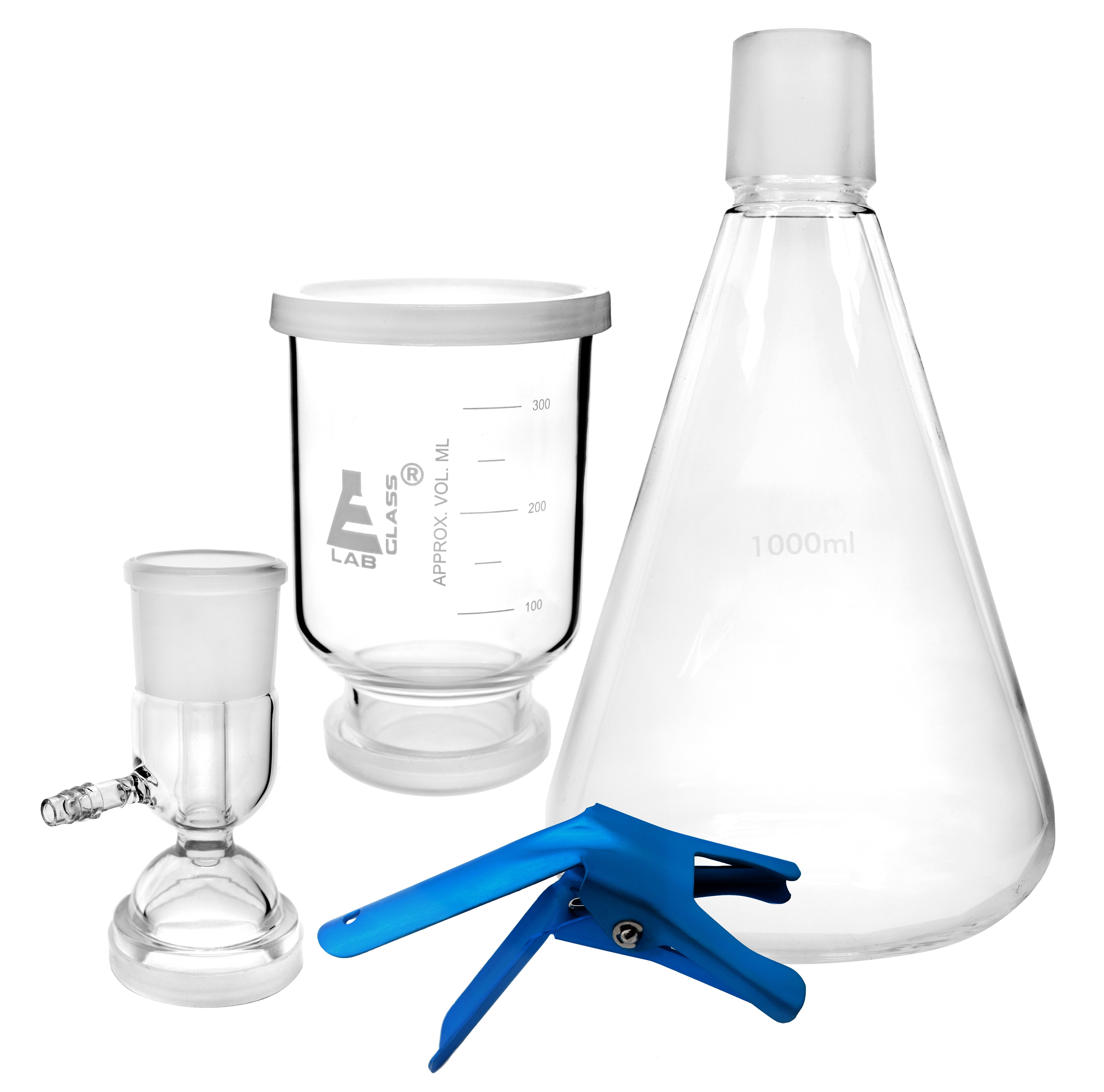 Vacuum Filtration Assembly with 1000mL Flask and 47mm Base