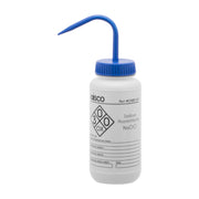 Sodium Hypochlorite (Bleach) Wash Bottle, LDPE, 2-Color Label, 500mL