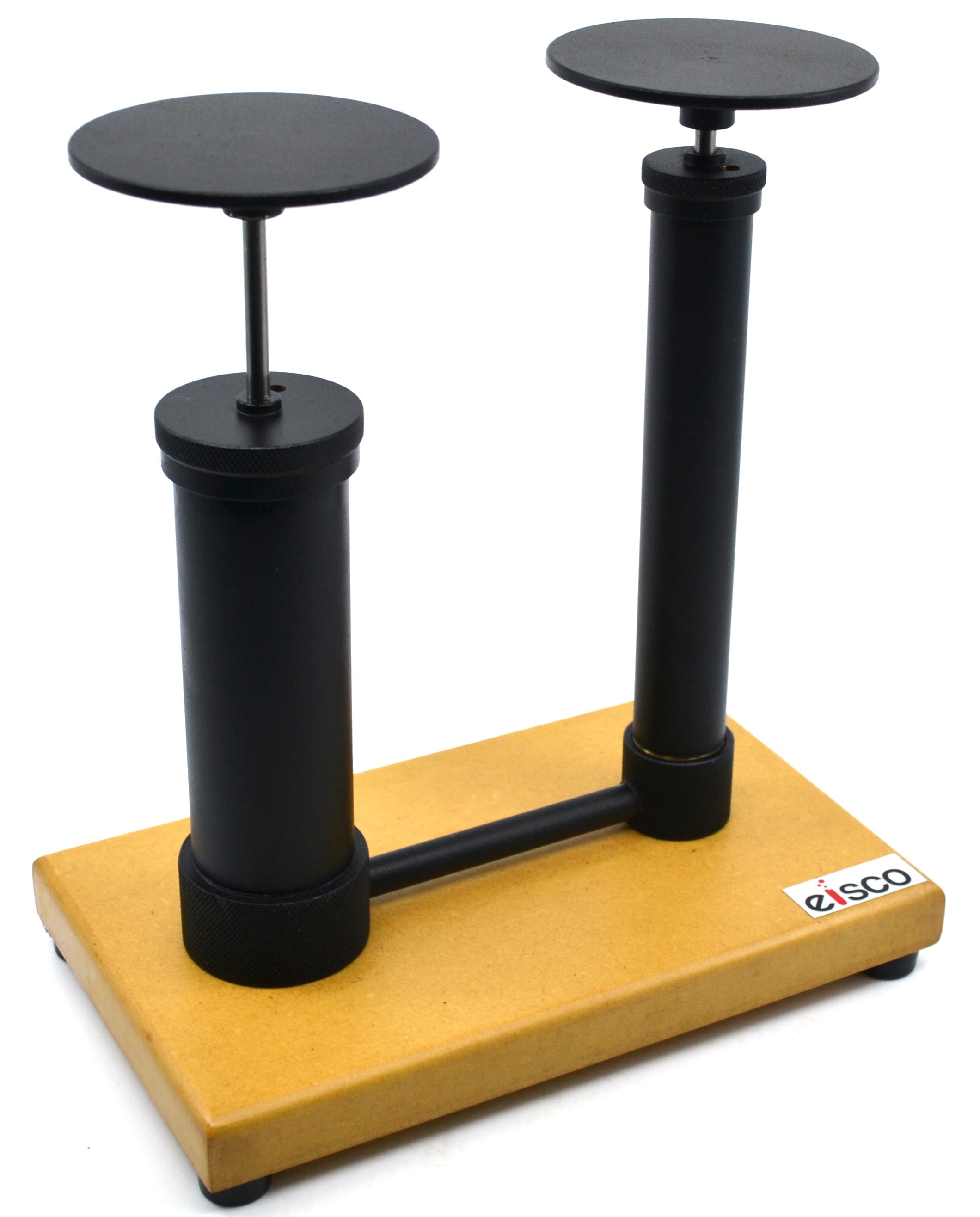 Fluid Pressure Transmissibility Apparatus on Wooden Base