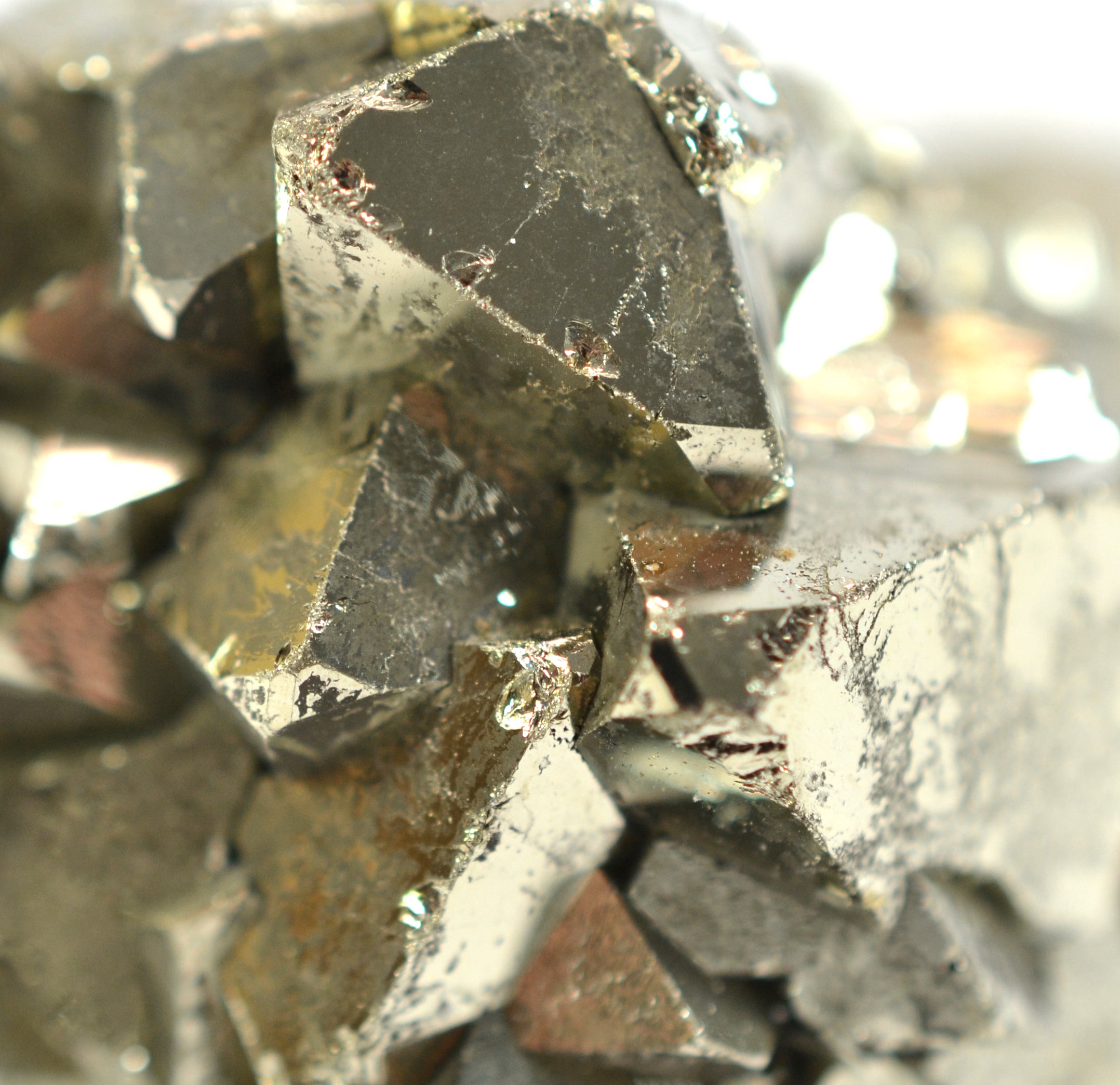 Crystalline Pyrite Specimen with 2-10mm Crystals, 1.5-2 inch