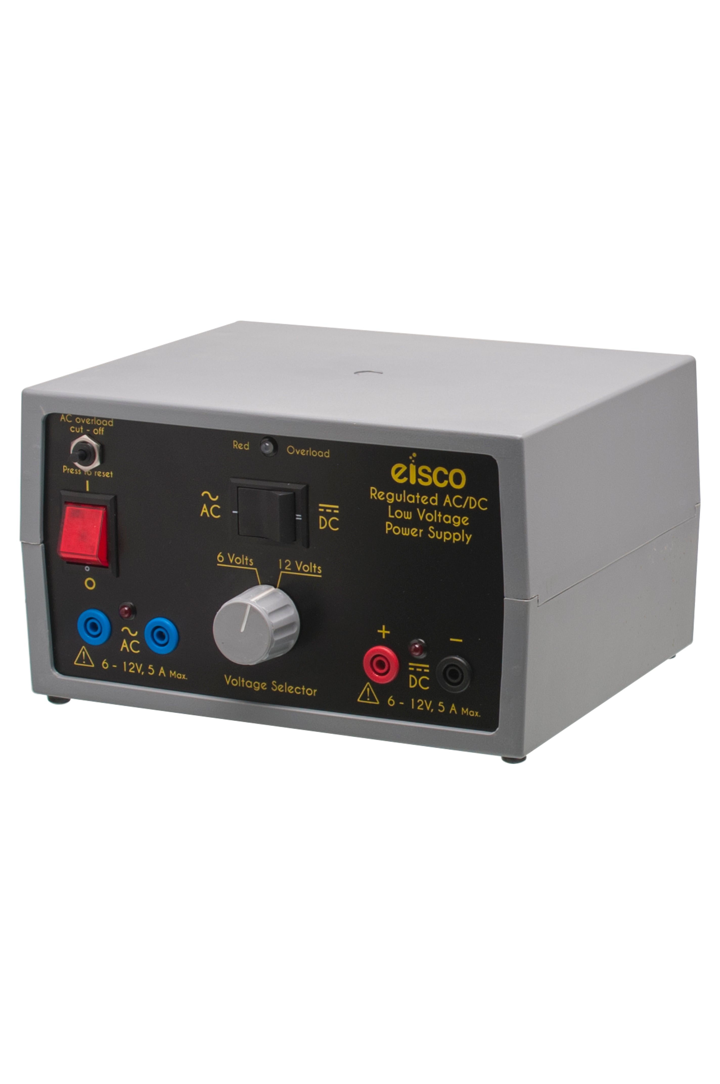 Regulated AC/DC Power Supply, 6V/12V 5A