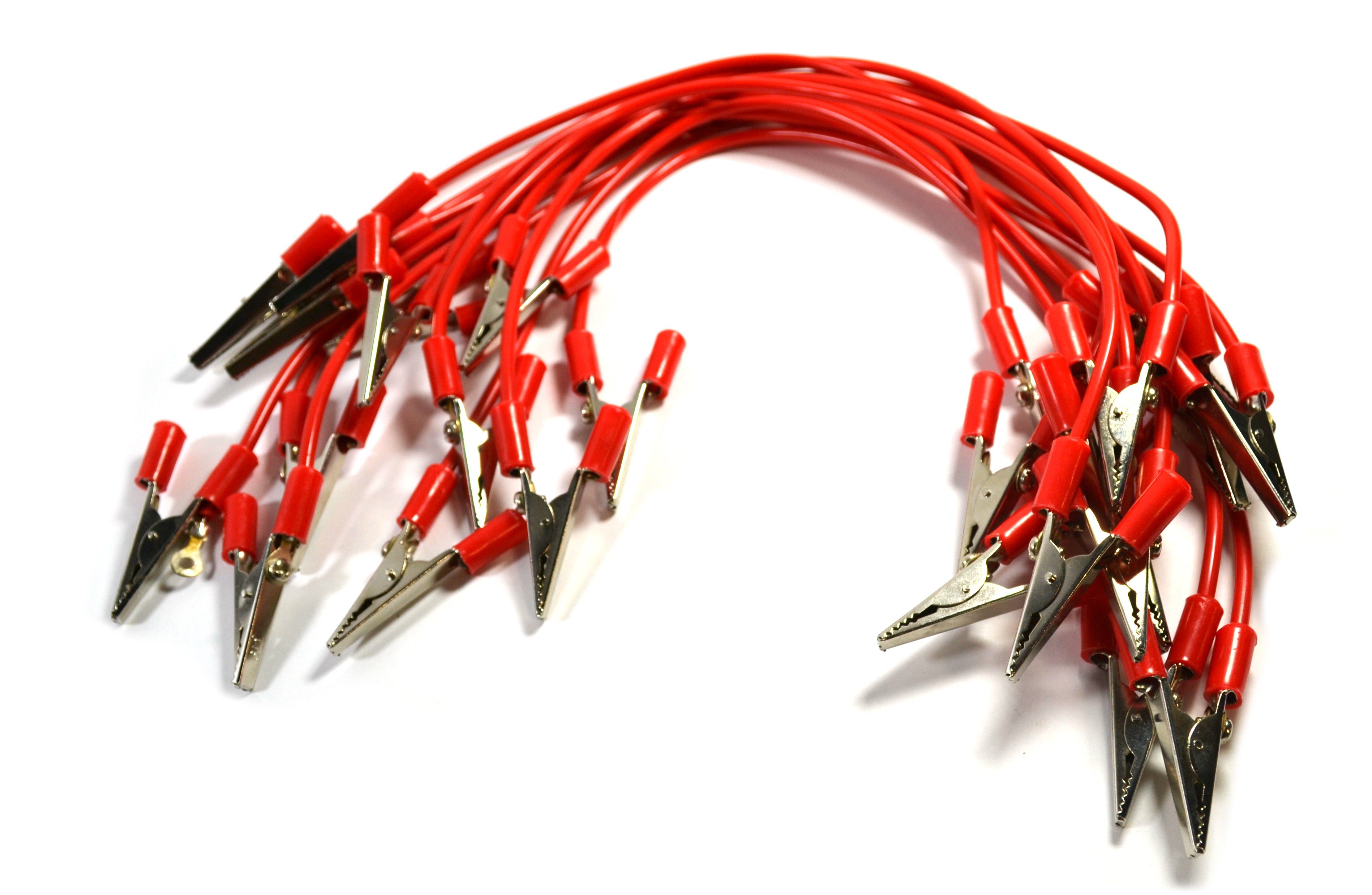 4mm Plug Connecting Lead with Alligator Clip, 300mm
