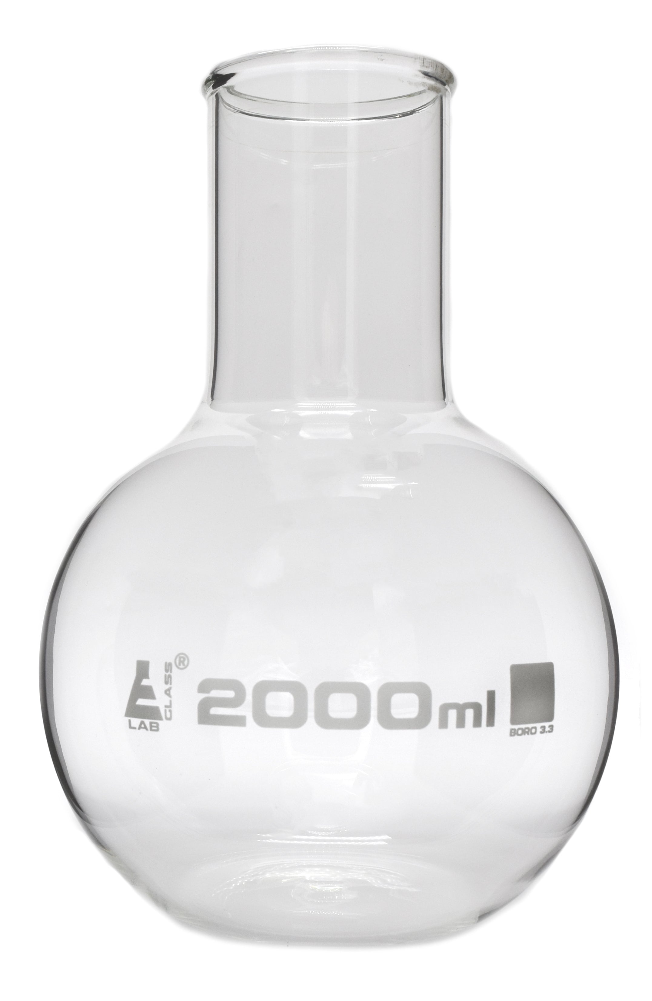 Flat Bottom Wide Neck Borosilicate Glass Boiling Flask