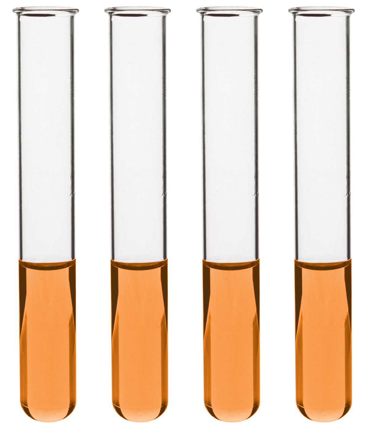 48PK Test Tubes, 7mL, 12x100mm - Rimmed - Light Wall, 1mm Thick - Borosilicate 3.3 Glass