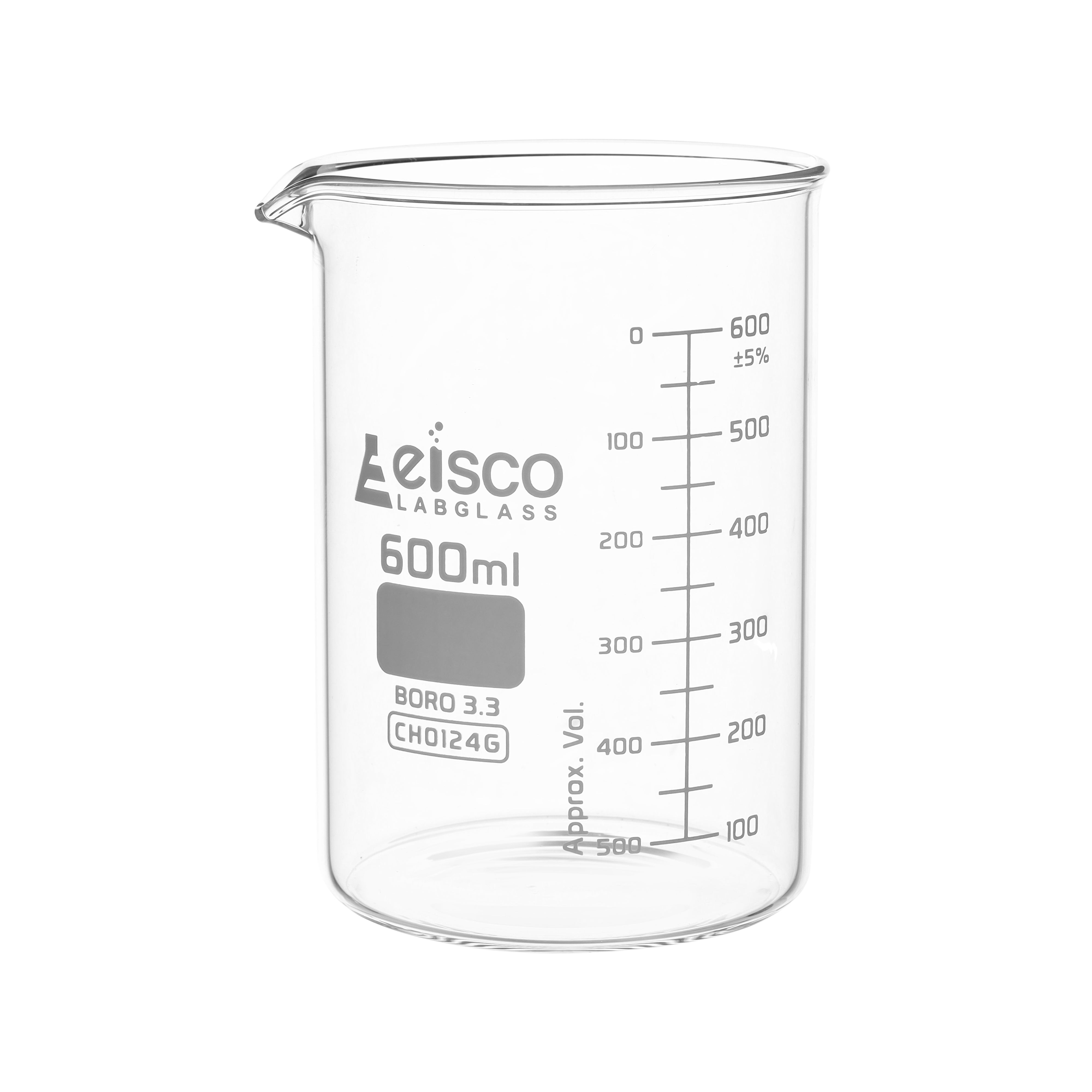 ASTM Low Form Borosilicate Glass Beaker with Dual Scale
