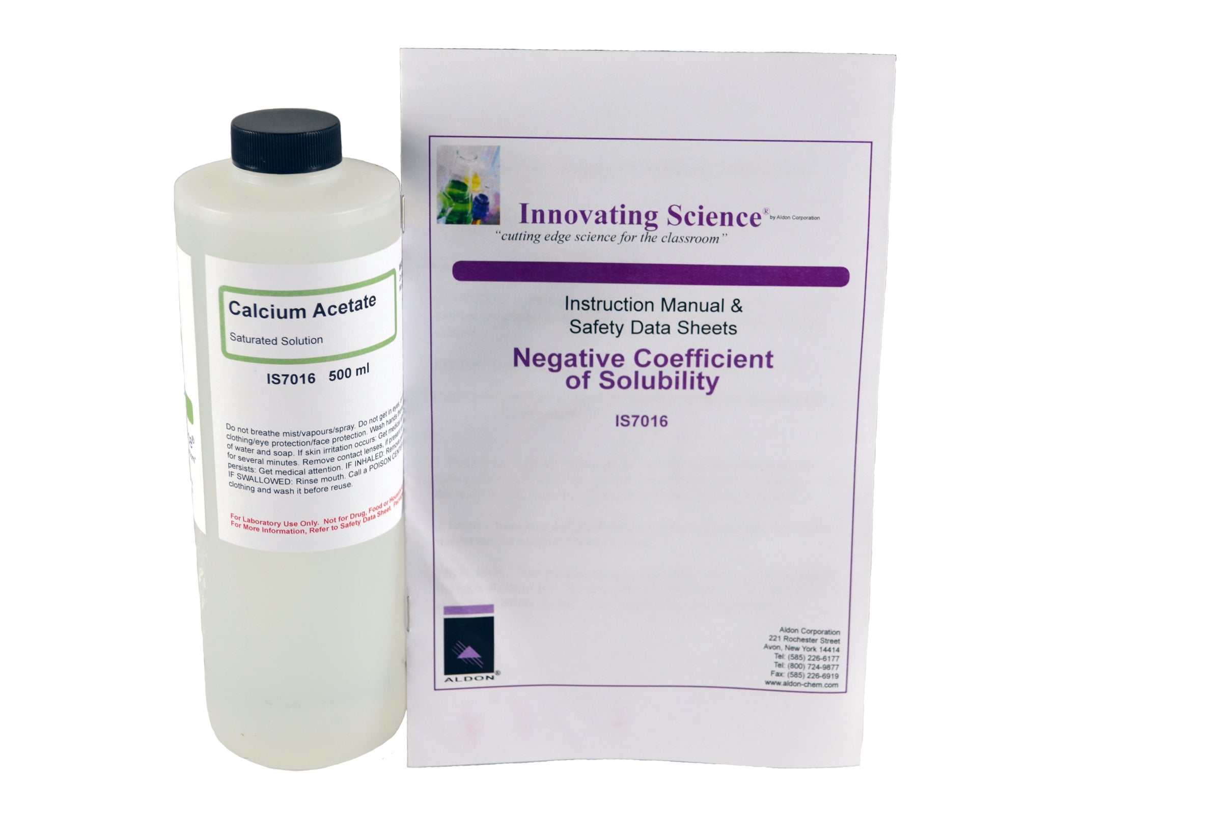 Negative Coefficient of Solubility Chemistry Demonstration