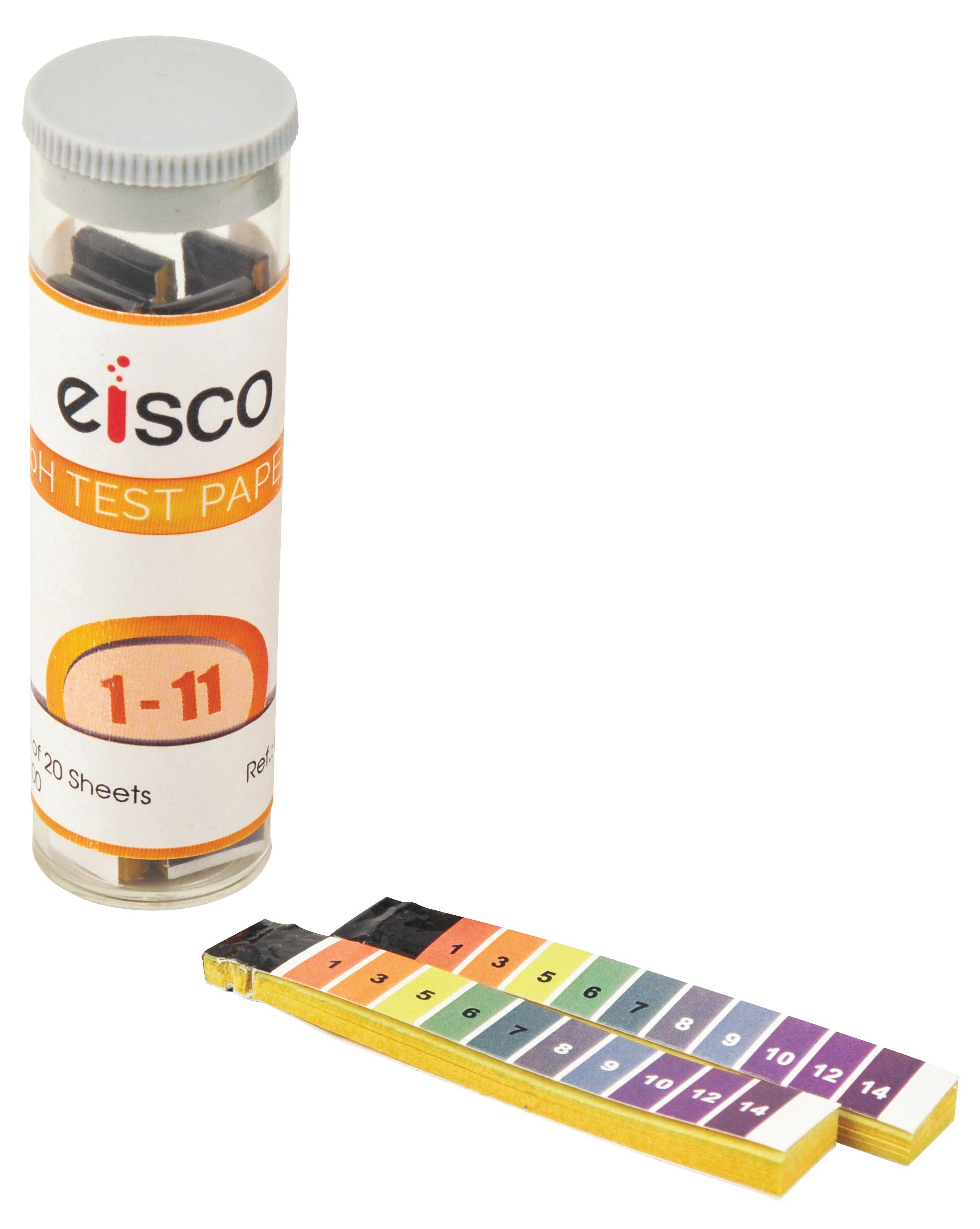 pH 1-11 Test Strips in Plastic Box