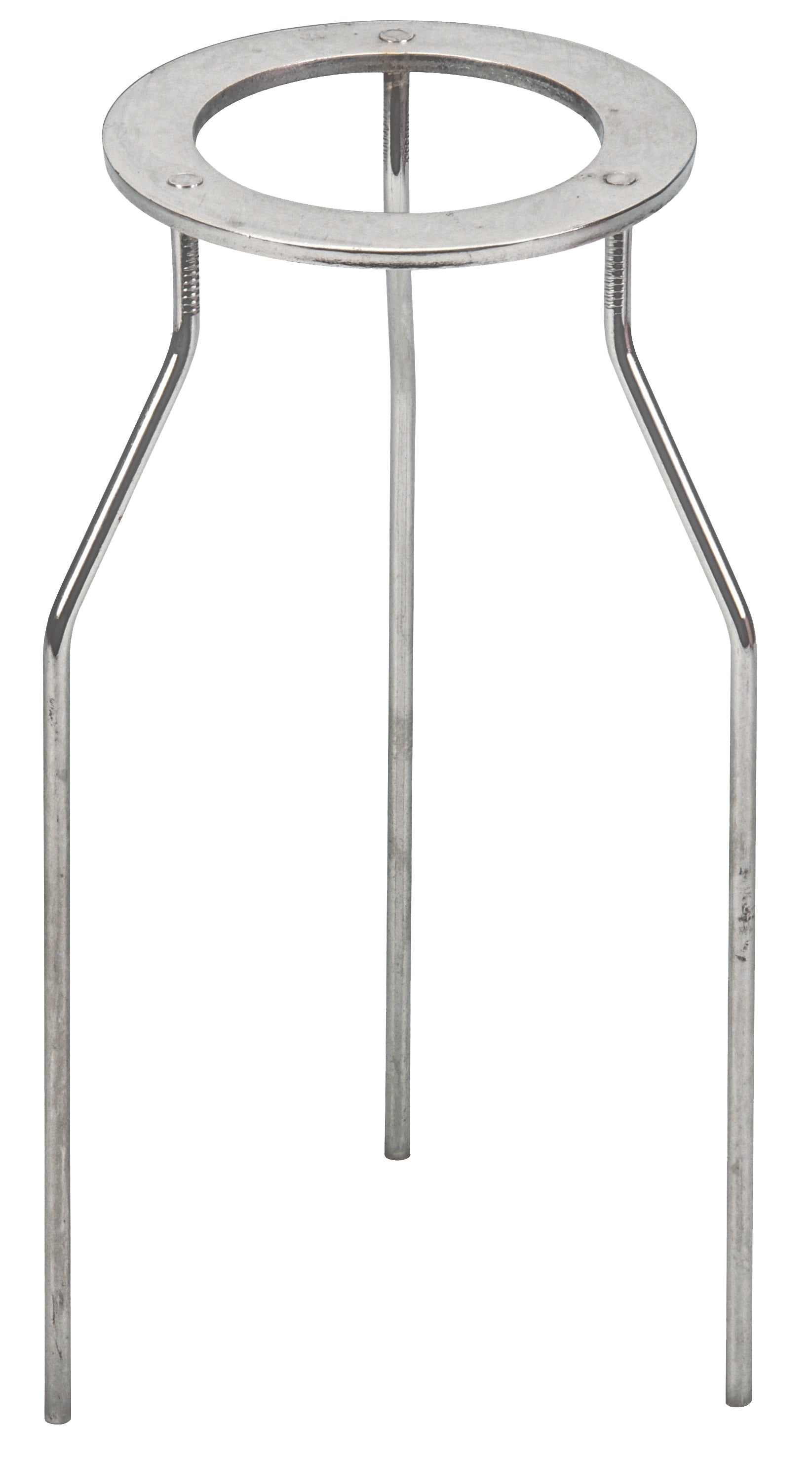 12" Circular Lab Tripod, Plated Mild Steel