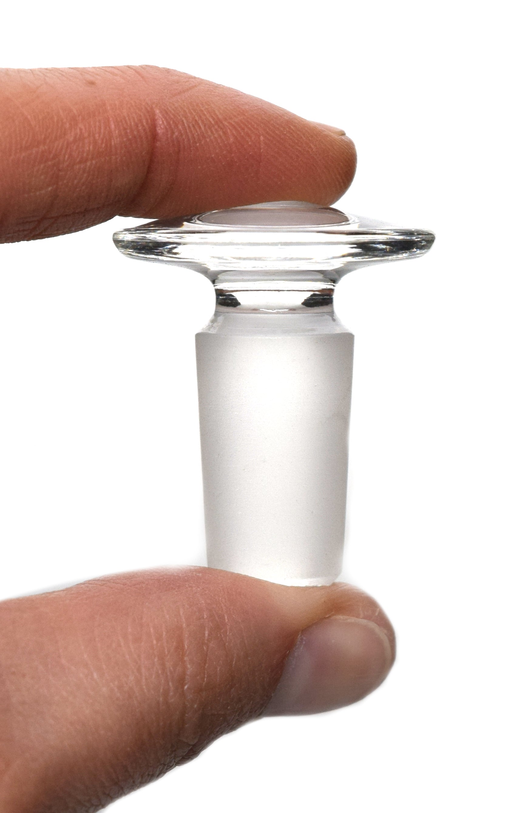 Flat Head Solid Cone Stopper, 14/23, Borosilicate Glass