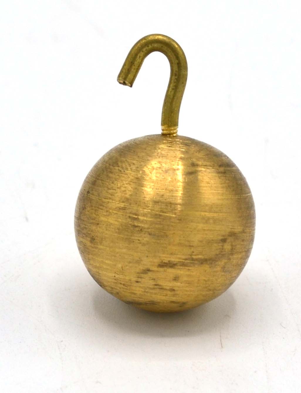 Brass Pendulum Bob with Hook, 25mm