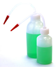 2-Piece Polyethylene Wash Bottle Set with Delivery Tubes, 125mL and 250mL