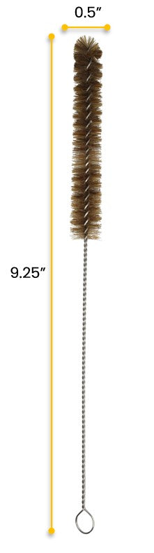 9.5" Fan-Shaped Bristle Cleaning Brush for 0.5-0.7" Tubes