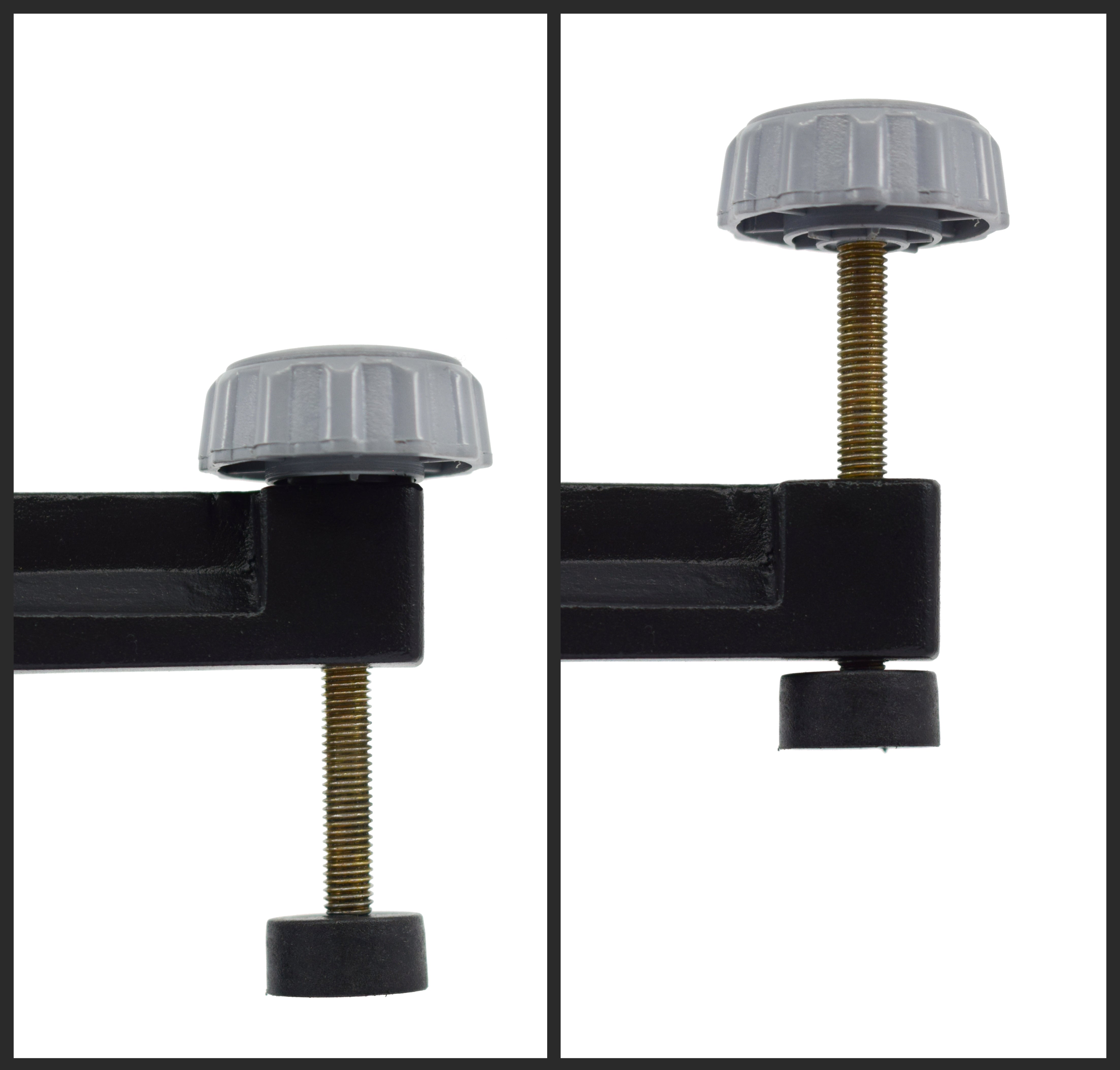 Support Rod Clamp for 10 x 1.5mm Threaded Rods, 12.5mm Capacity, 2.5" Table