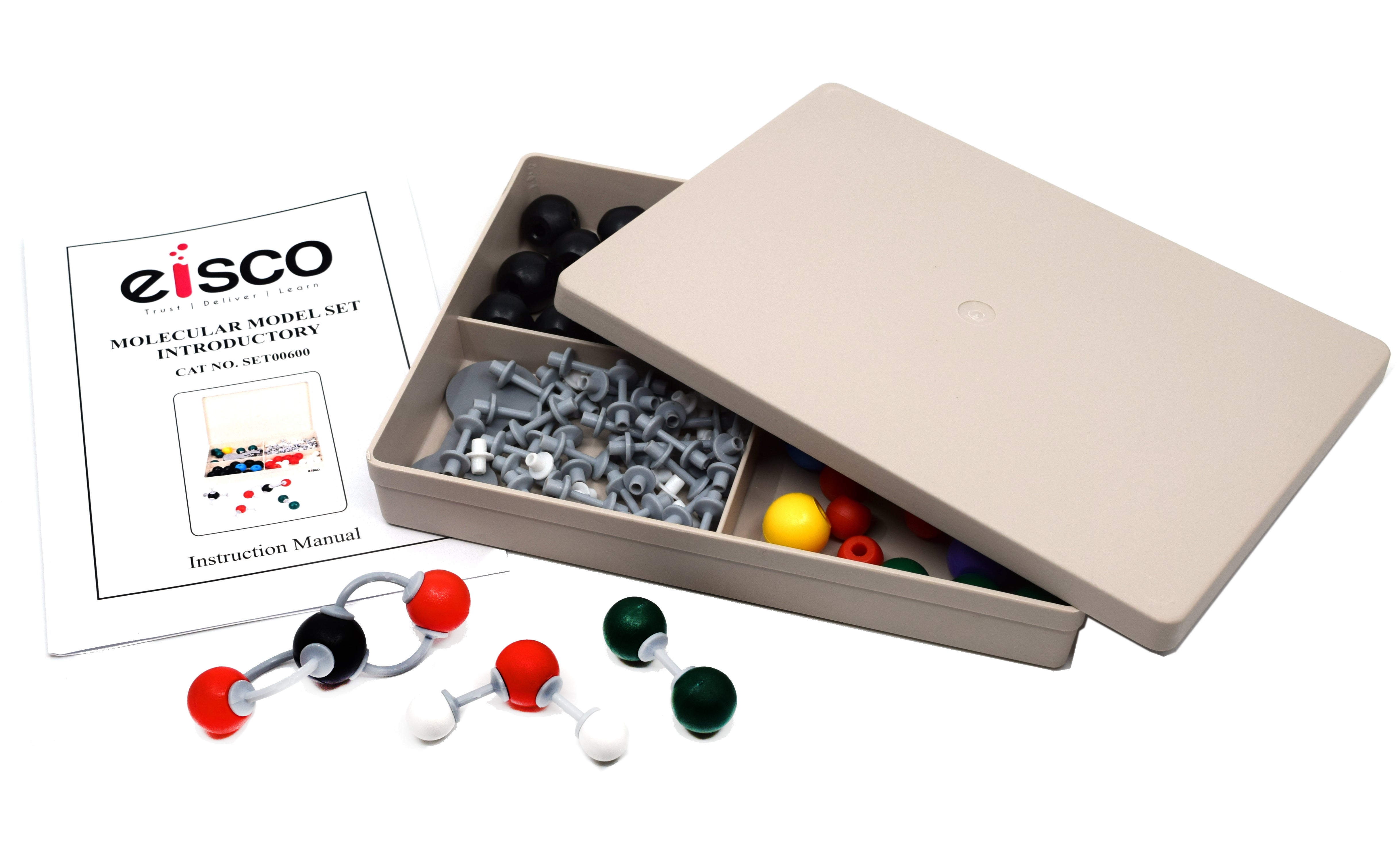 127-Piece Inorganic Molecular Model Kit with Storage Case