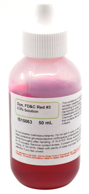 FD&C Red #3 Dye, 50mL